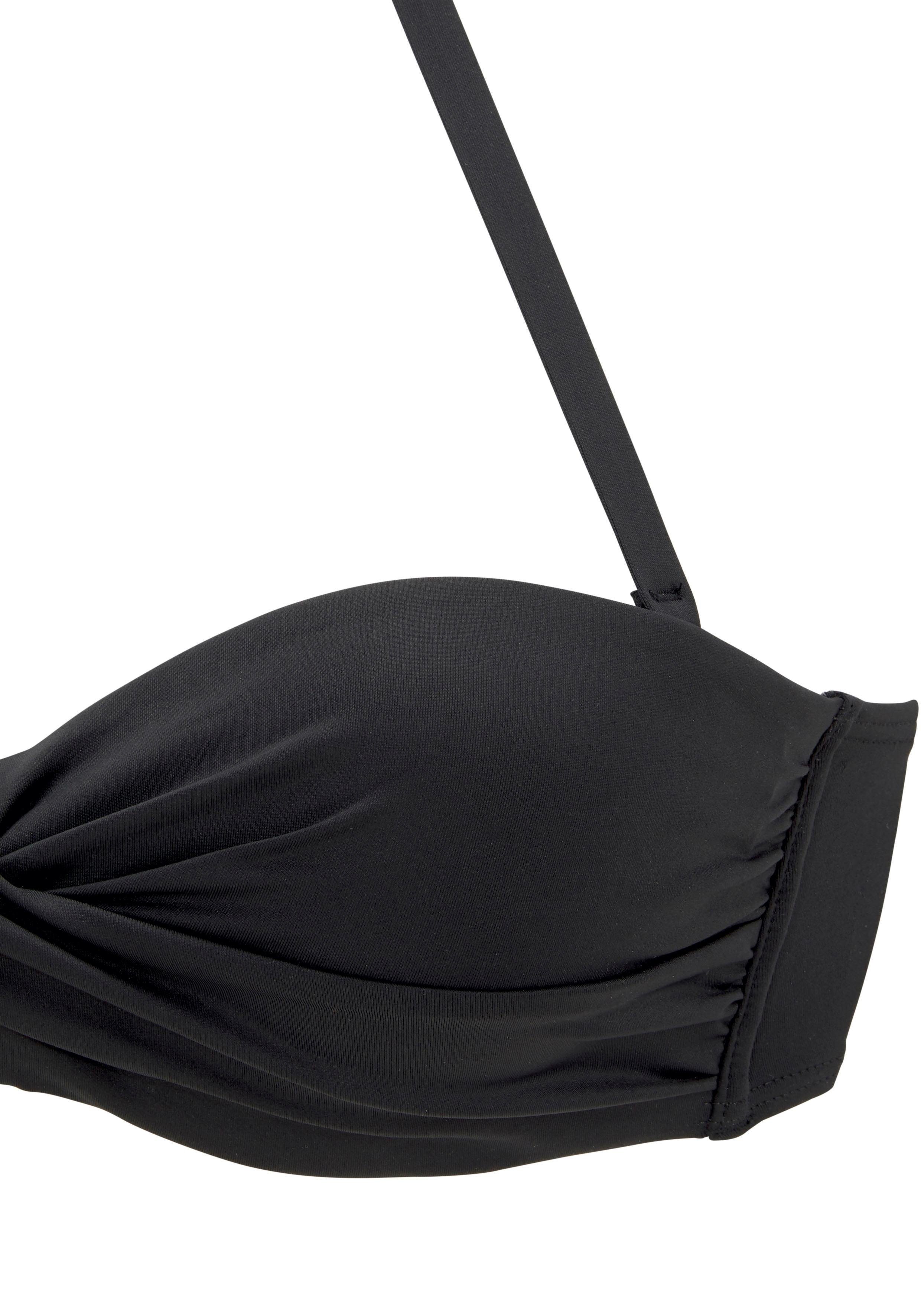 s.Oliver RED LABEL Beachwear Beugelbikinitop in bandeaumodel Rome in wikkellook