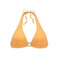 s.oliver red label beachwear triangel-bikinitop rome met brede boord geel