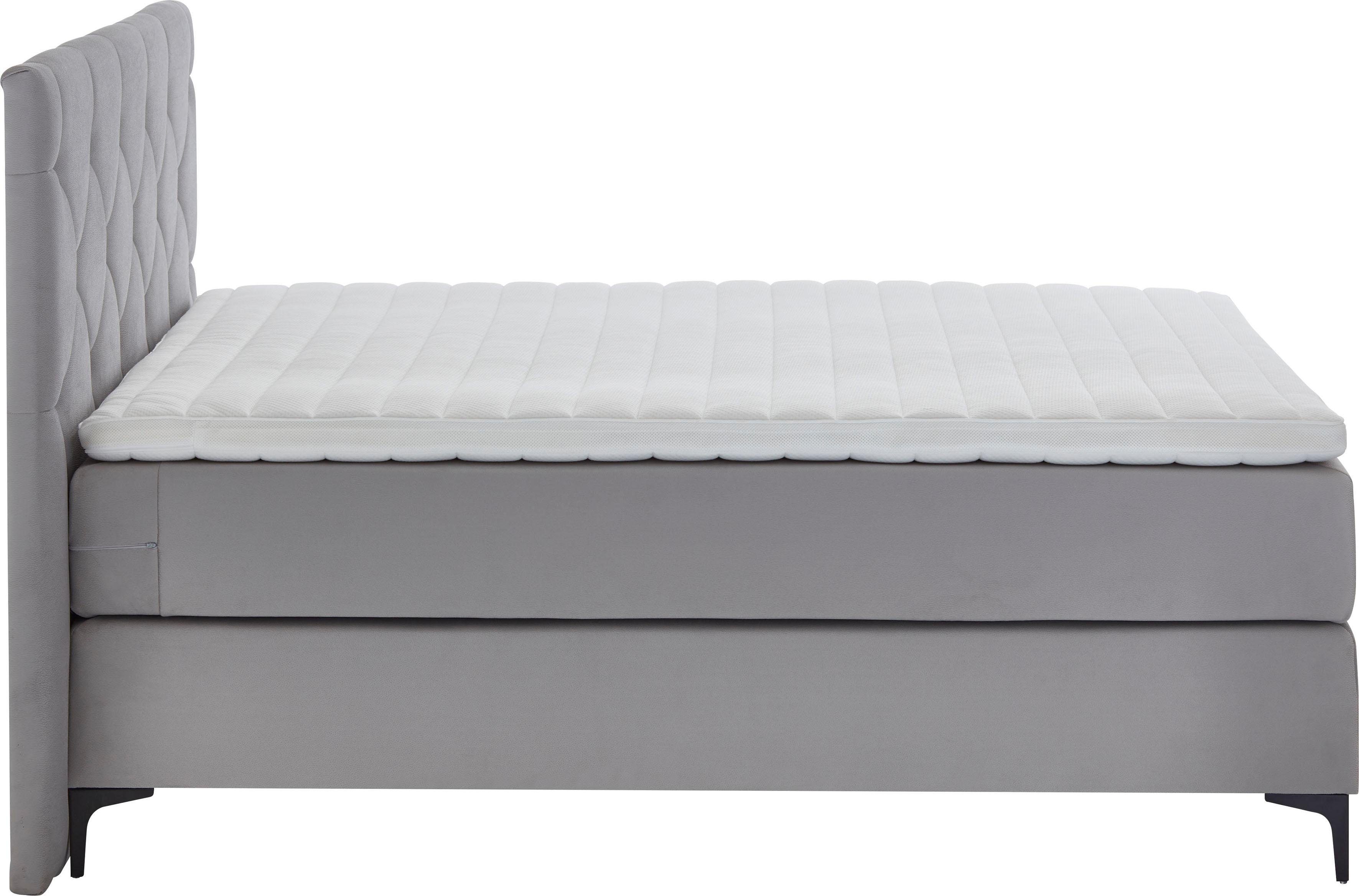 Home affaire Boxspring Aiko 100% veganistisch, met diervriendelijke bekleding, heel gemakkelijk in onderhoud