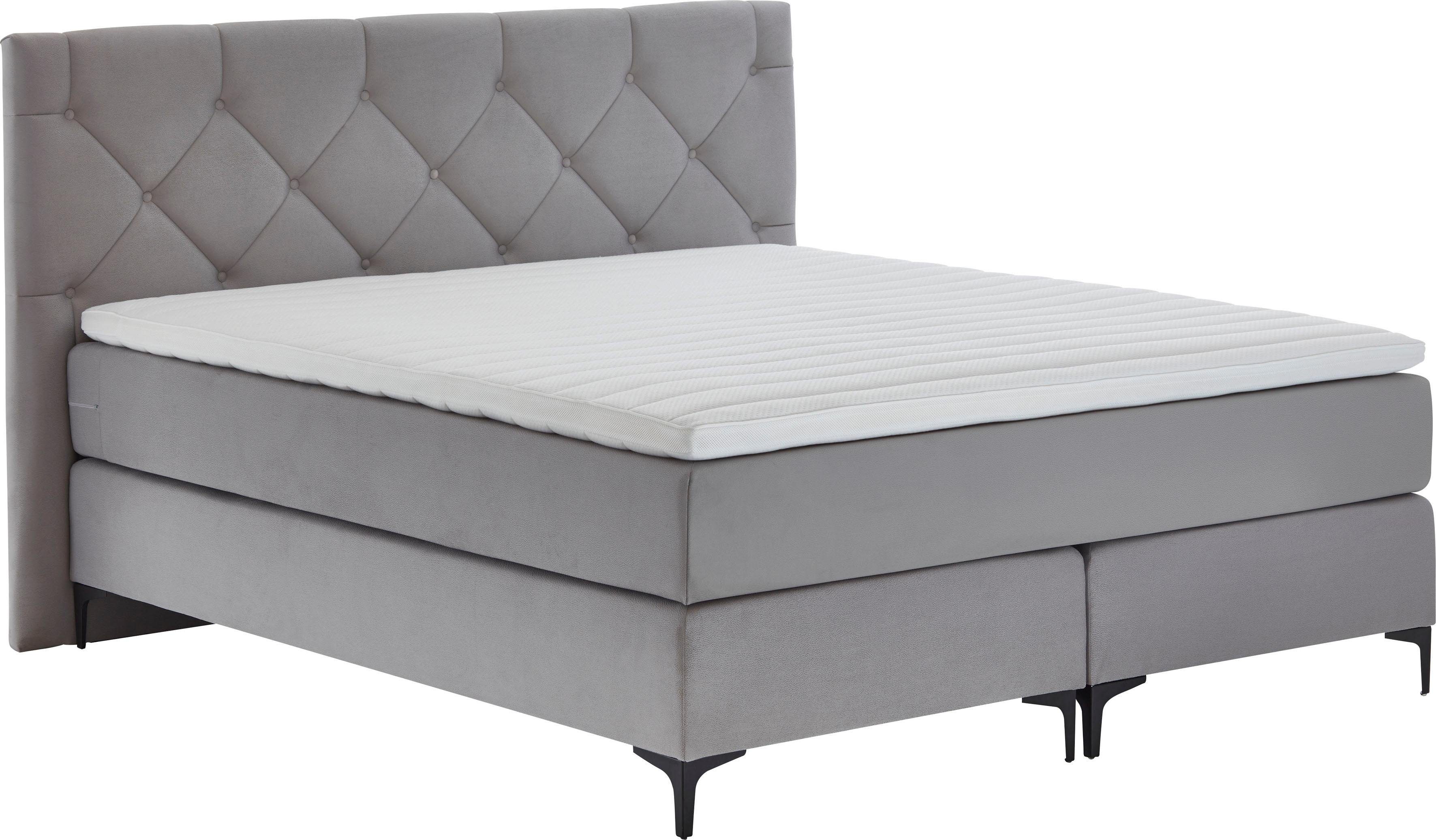 Home affaire Boxspring Aiko 100% veganistisch, met diervriendelijke bekleding, heel gemakkelijk in onderhoud