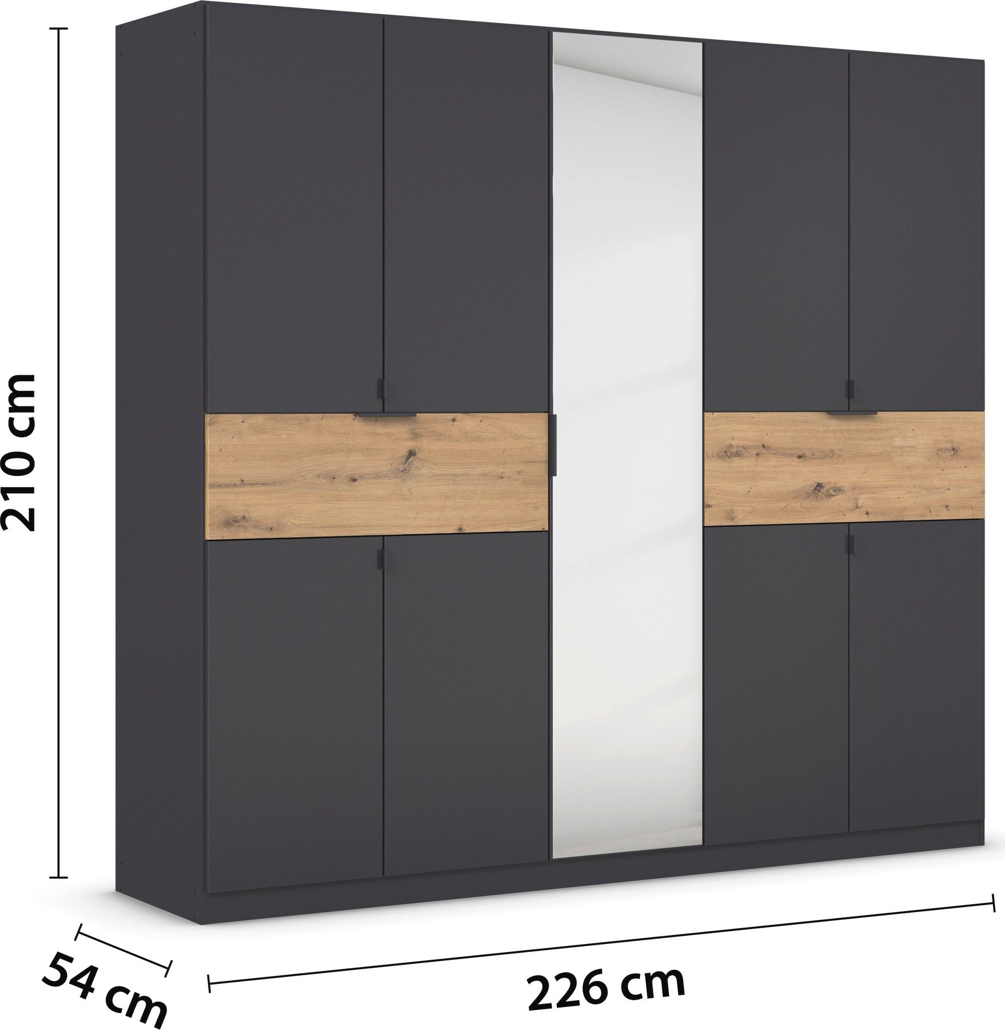 rauch Draaideurkast Kledingkast kast garderobe waskast TICAO met 2 ruime lades, veel opbergruimte made in germany