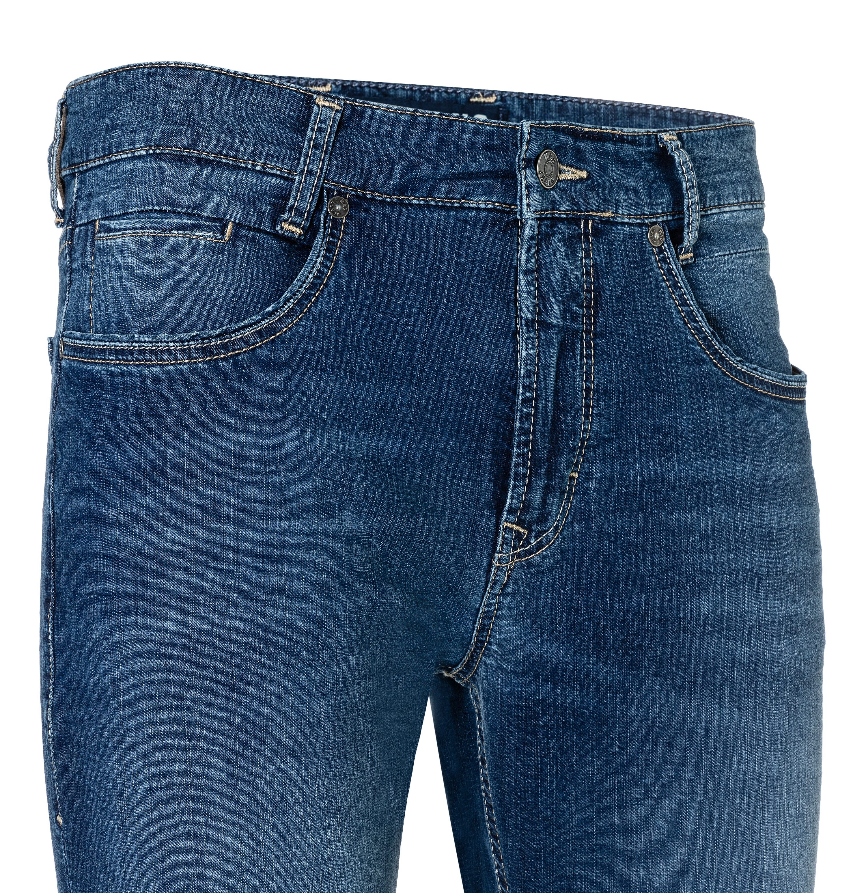 MAC Slim fit jeans Arne-Pipe light smalle figuuraccentuerende snit