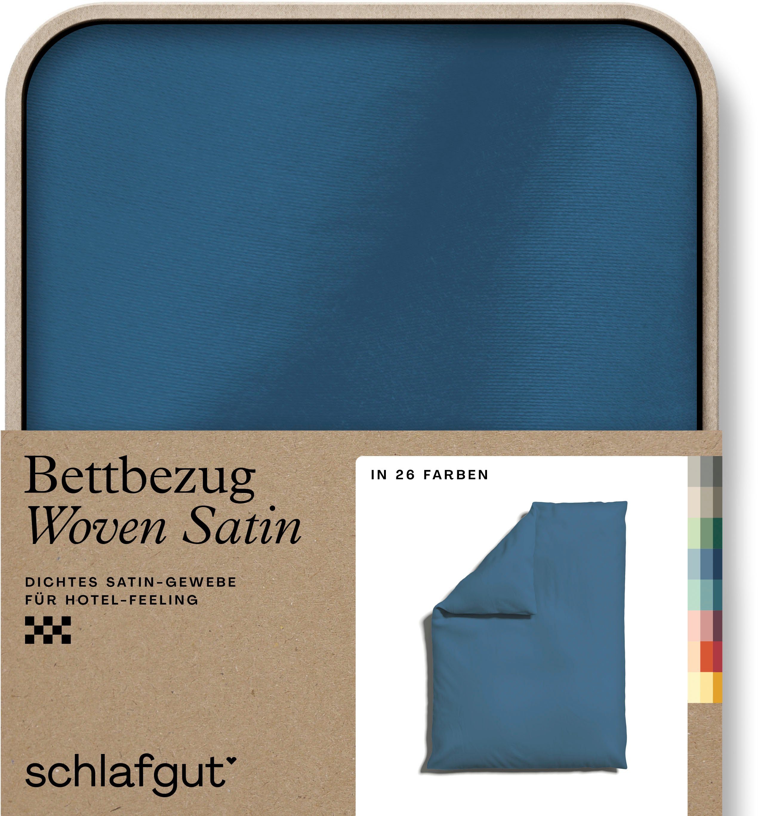 Schlafgut Dekbedovertrek Woven Satin bijzonder dicht geweven, mix & match: bijpassende kussenhoes ve