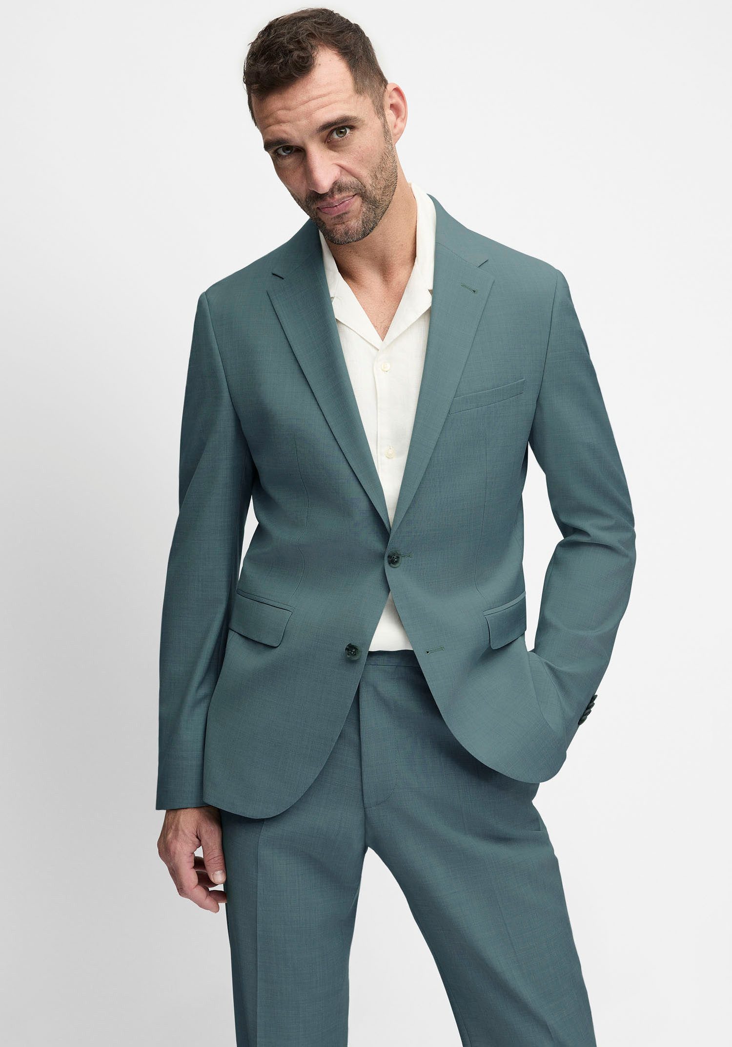 Cinque Mix & match colbert CIMONOPOLI-S 2-knoopsmodel heren colberts & blazers maat 46 groen