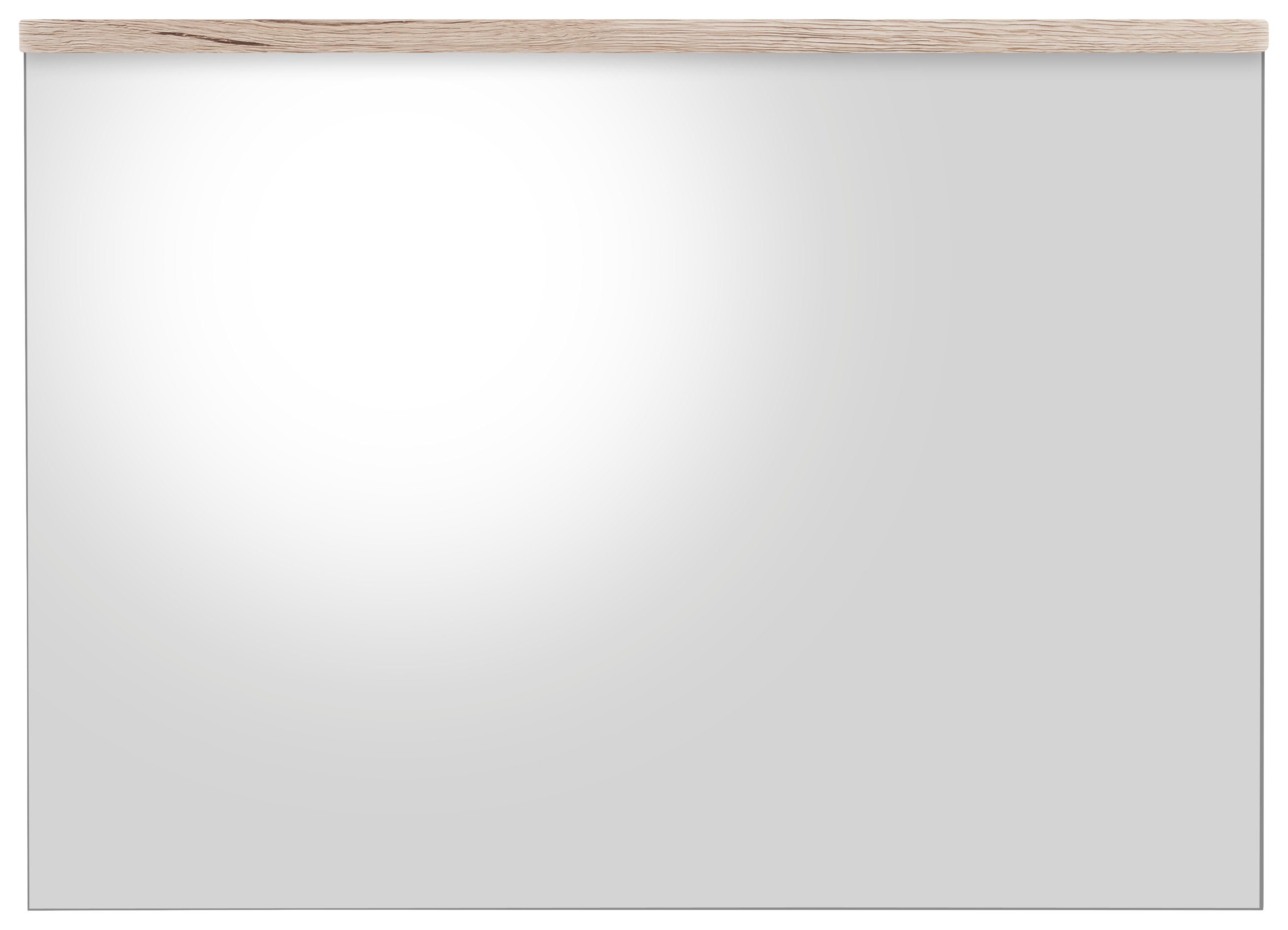 welltime Badspiegel Toulon Wandspiegel met echt houtlook-detail - afmetingen (B/D/H) 60/2/55 cm