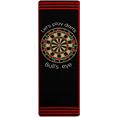 primaflor-ideen in textil vloerkleed dart dart-mat, motief dartbord, woonkamer zwart