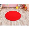 primaflor-ideen in textil vloerkleed voor de kinderkamer ronde zitplek speelkleed ideaal in de kinderkamer rood