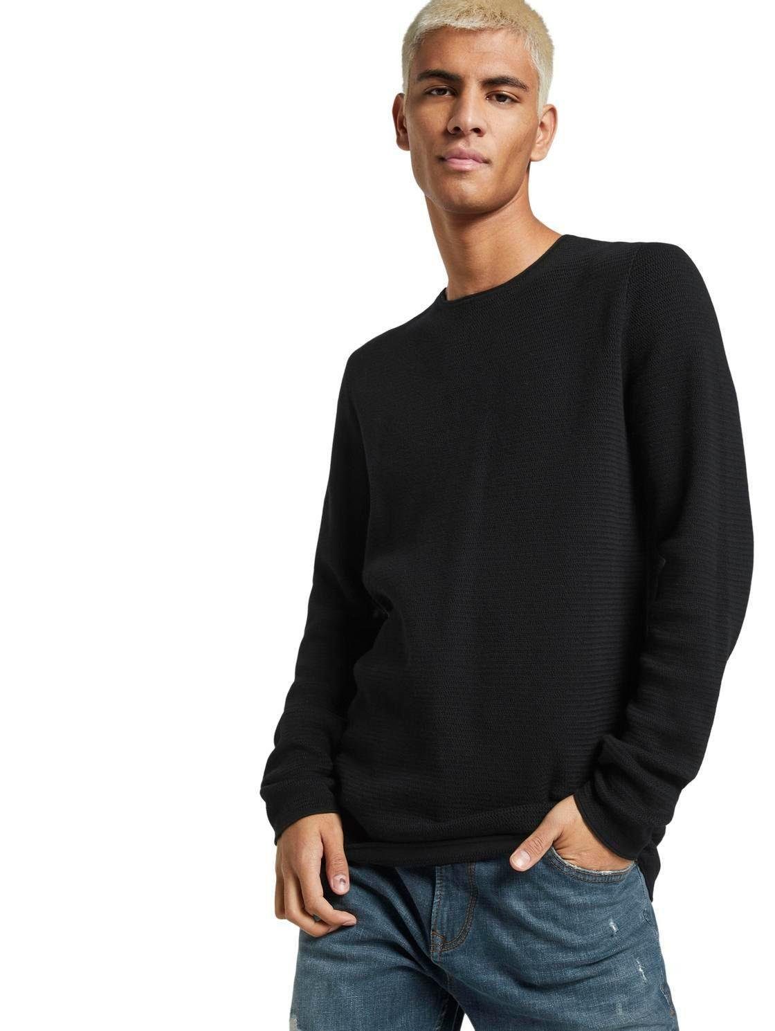 Tom Tailor Denim Gebreide trui met een stijlvolle structuur