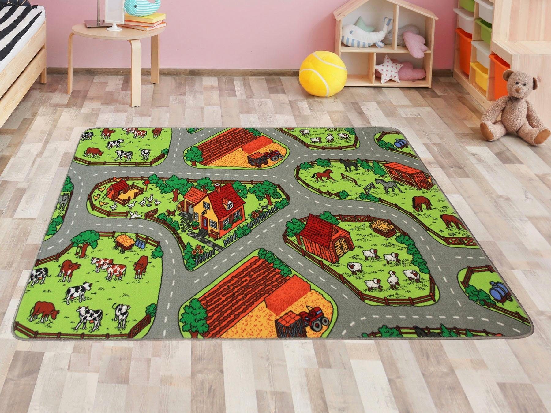 Primaflor-Ideen in Textil Kindervloerkleed Boerderij Straten-speelkleed, kinderkamer