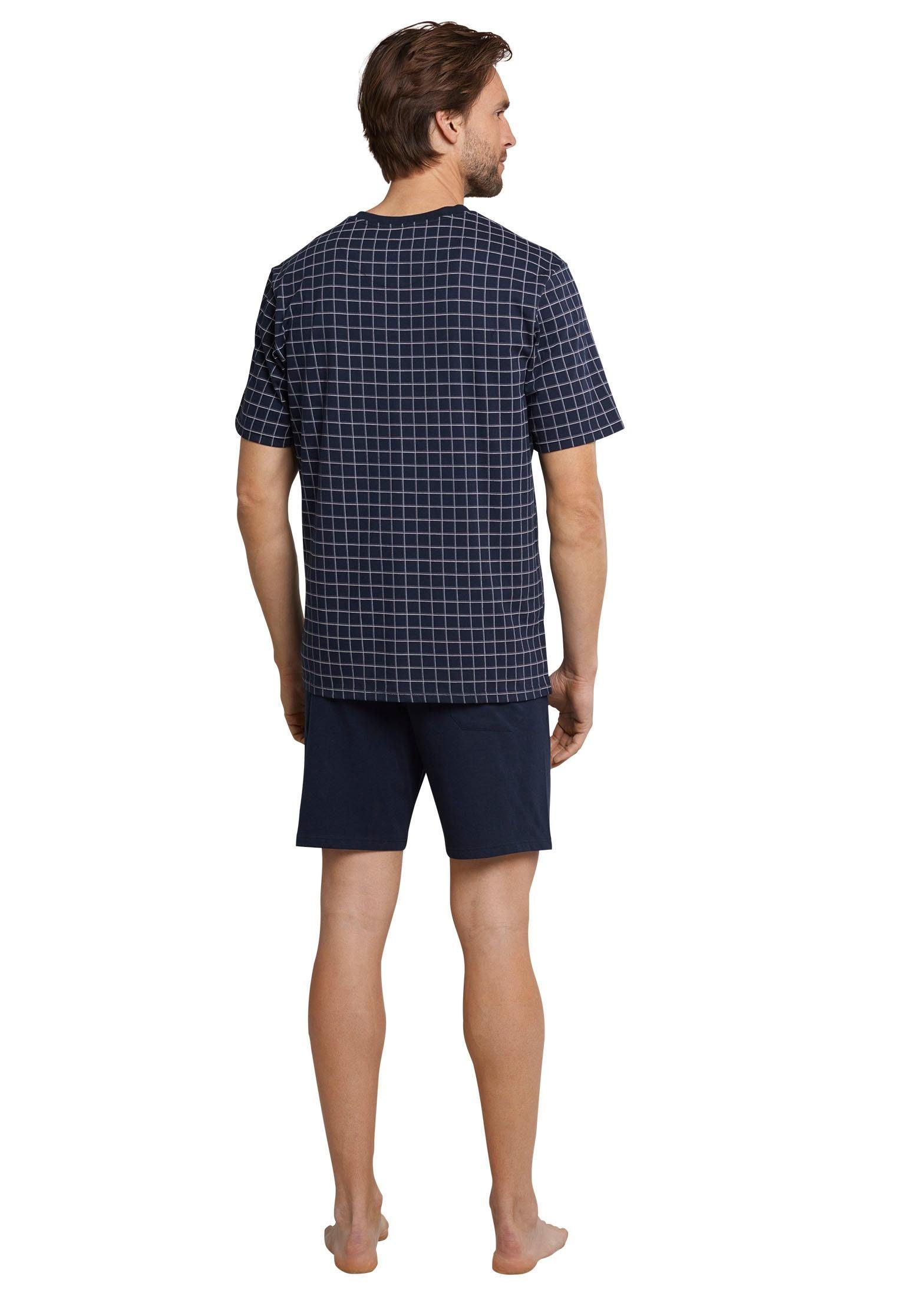 Schiesser Shortama "Dark Sapphire" met aangenaam zachte single-jersey kwaliteit (2-delig, 1 stuk)