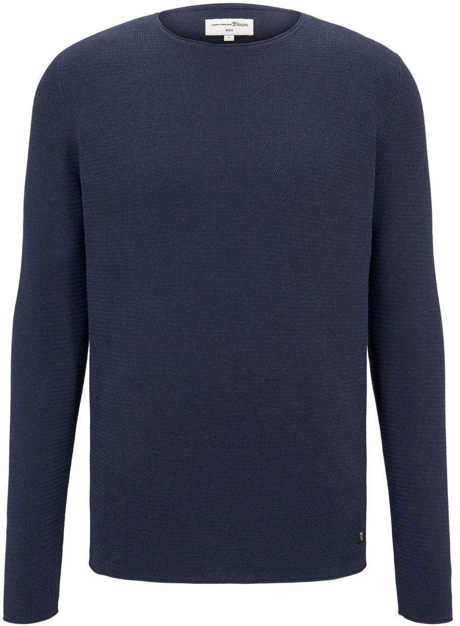 Tom Tailor Denim Gebreide trui met een stijlvolle structuur