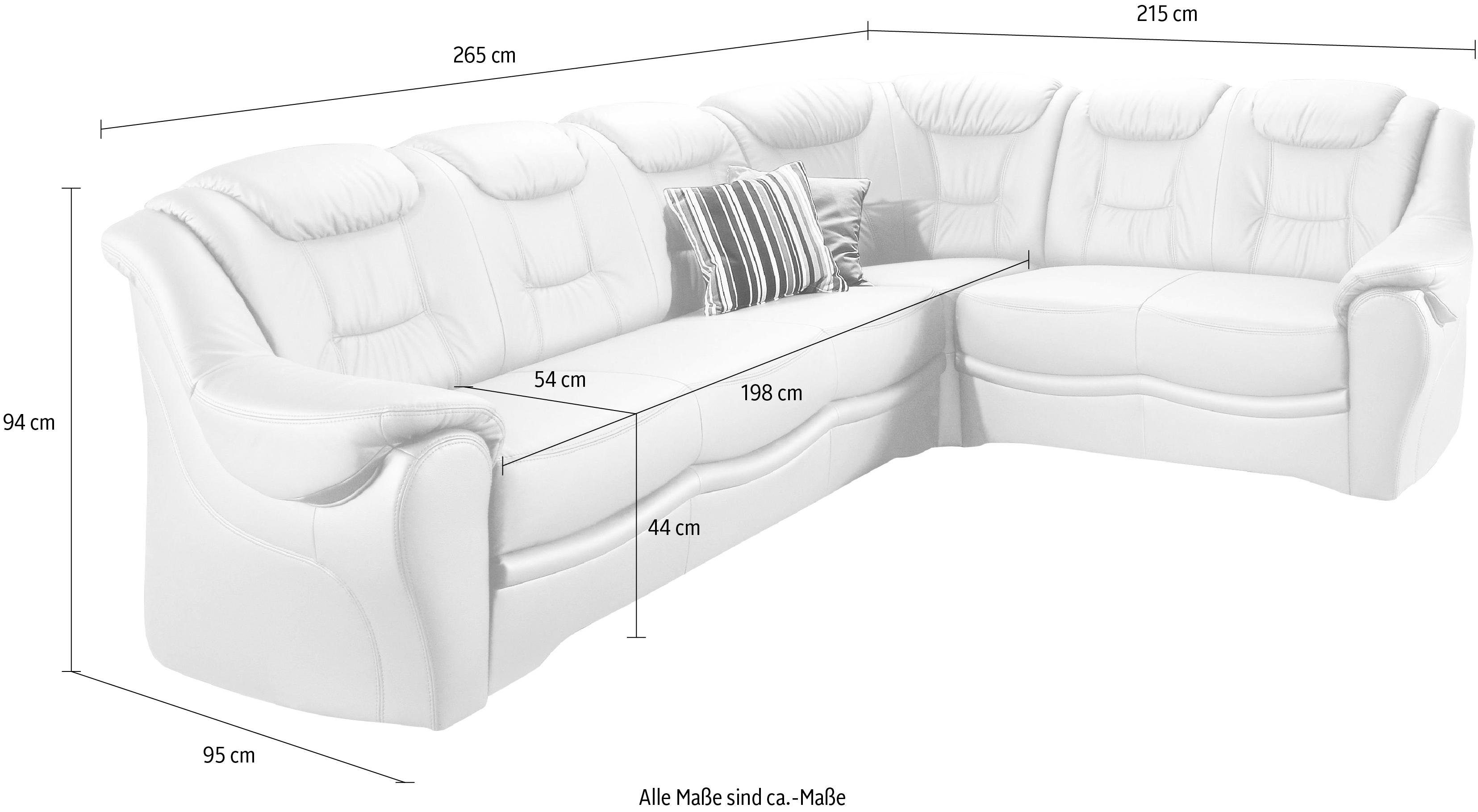 sit&more Hoekbank Bellevue L-vorm optioneel met slaapfunctie