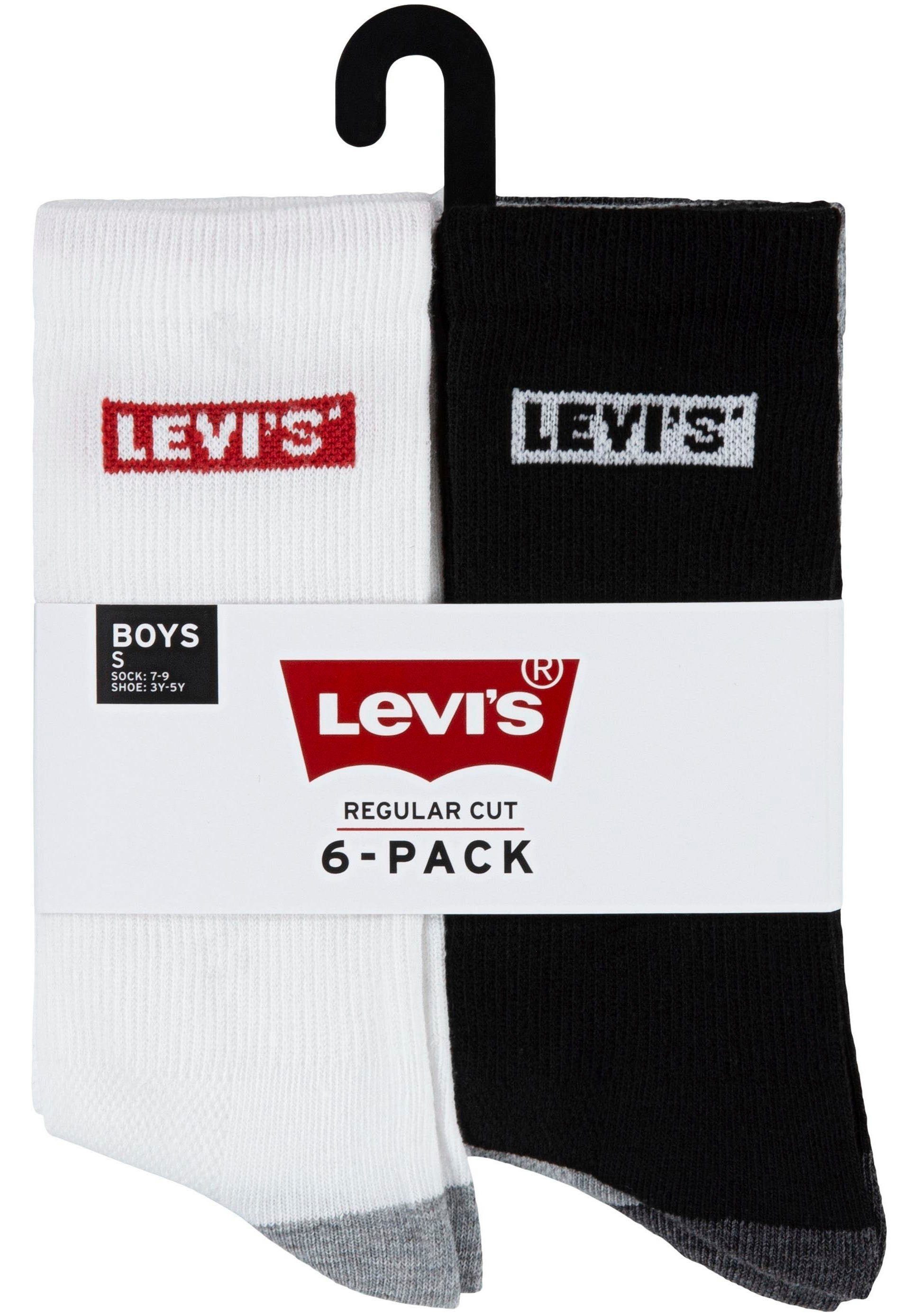 Levi's Kidswear Sokken LHN BOX TAB HIGH CUT 6PK (set 6 paar)