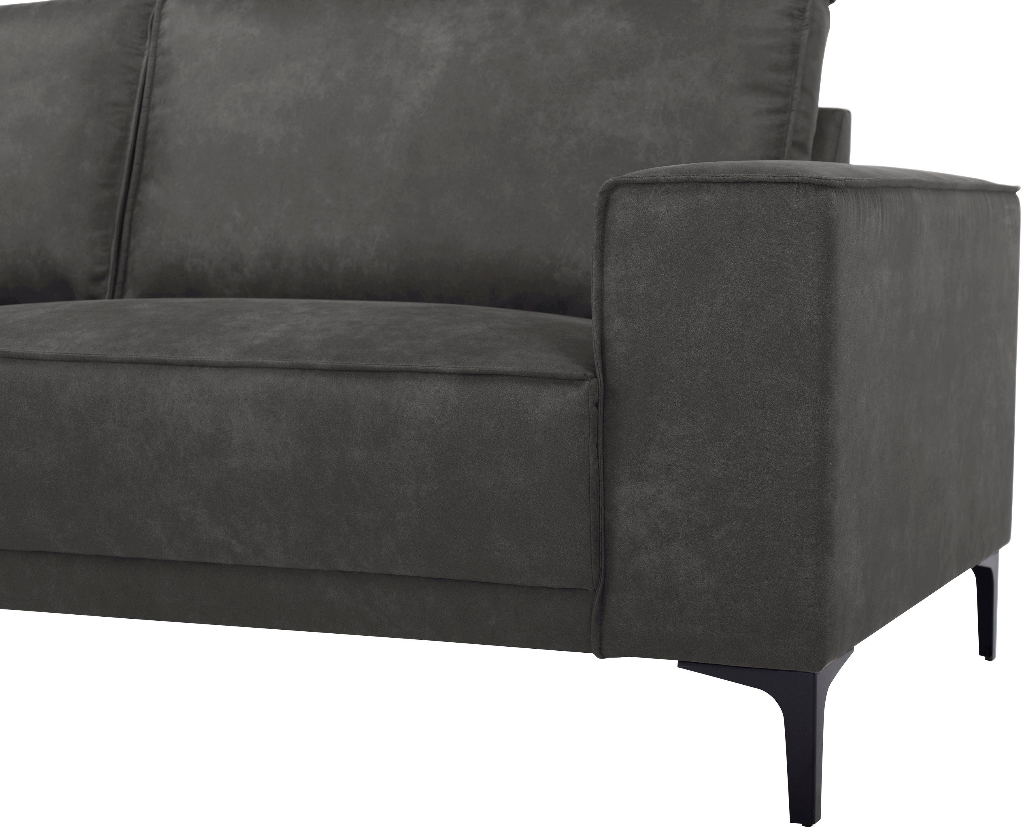 Places of Style Hoekbank Oland, structuur, platweefsel, luxe microvezel, bouclé