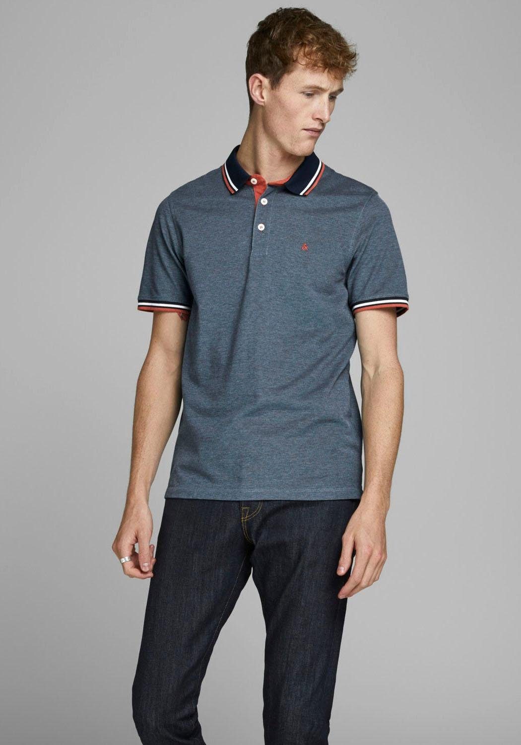 Jack & Jones Poloshirt Paulos Polo heren poloshirts maat XS (42) blauw