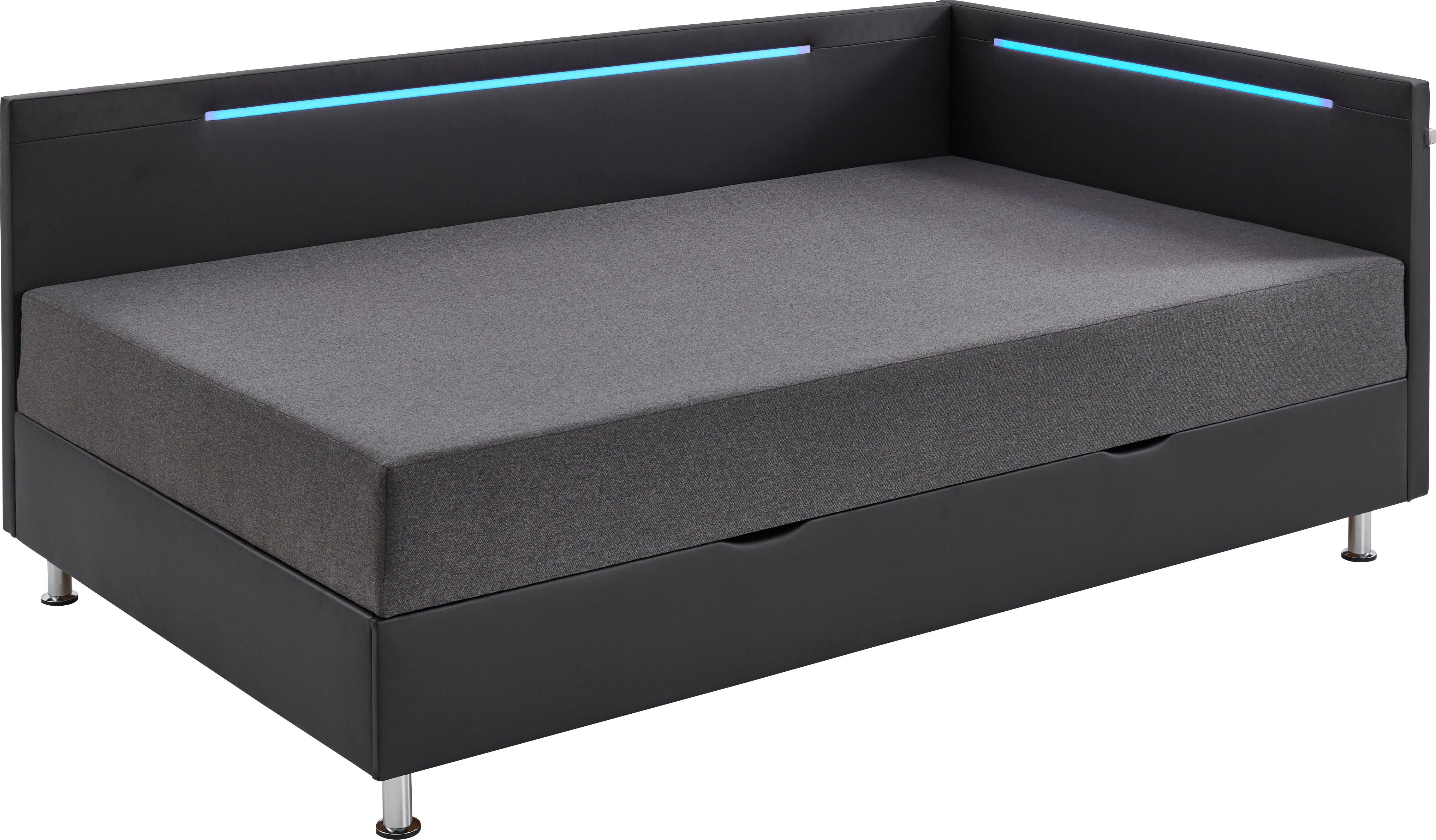meise.möbel Bed Laser met led-verlichting, incl. matras en bedlade