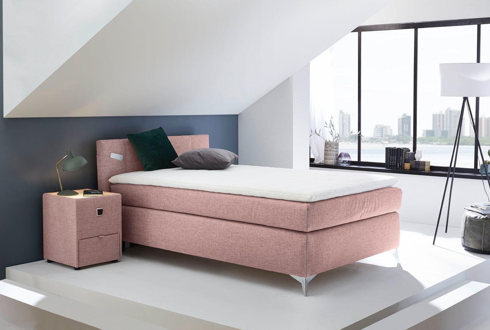 Jockenhöfer Gruppe Boxspring Nora te bestellen in de afmetingen 100, 120 & 140 cm