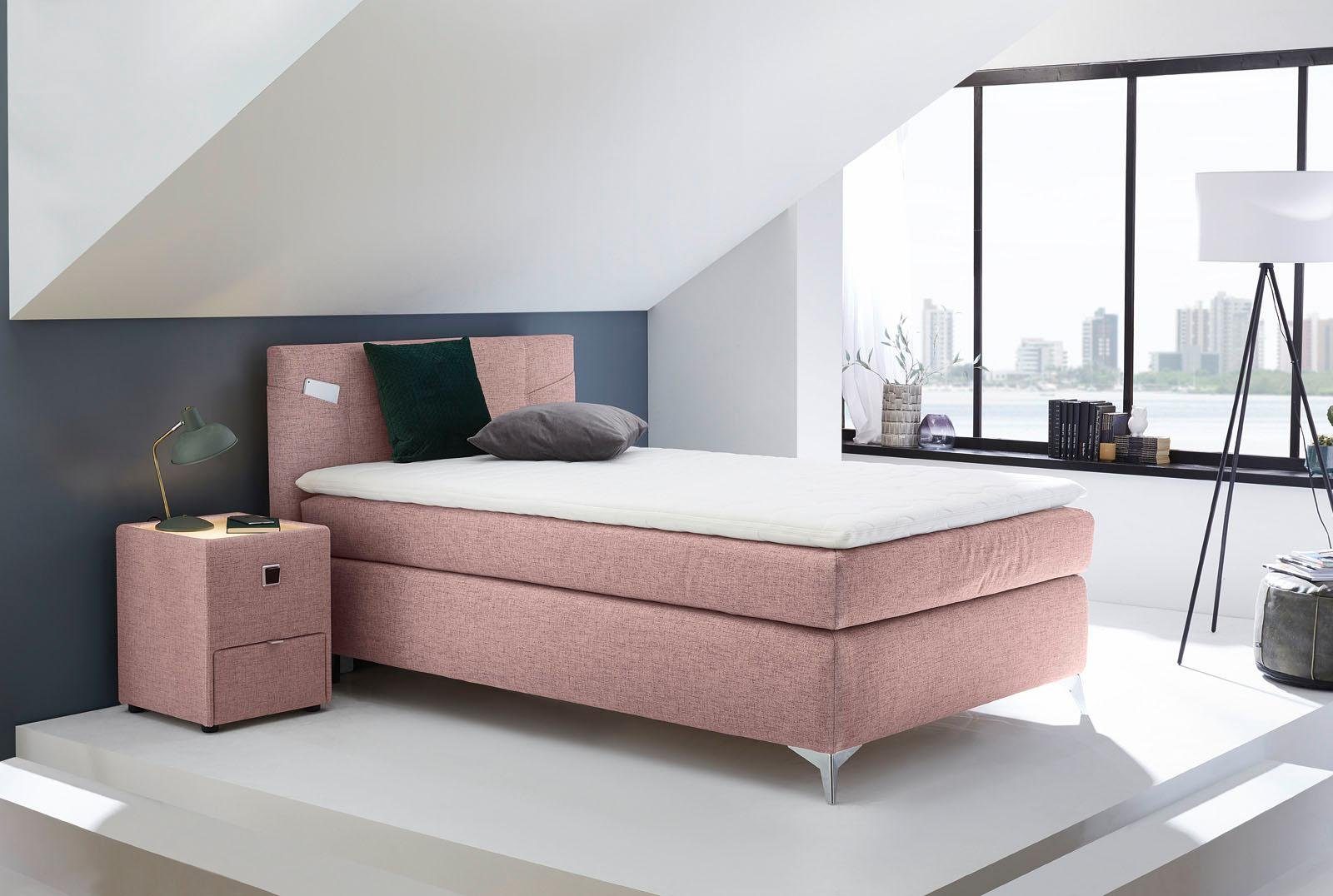Jockenhöfer Gruppe Boxspring Nora te bestellen in de afmetingen 100, 120 & 140 cm