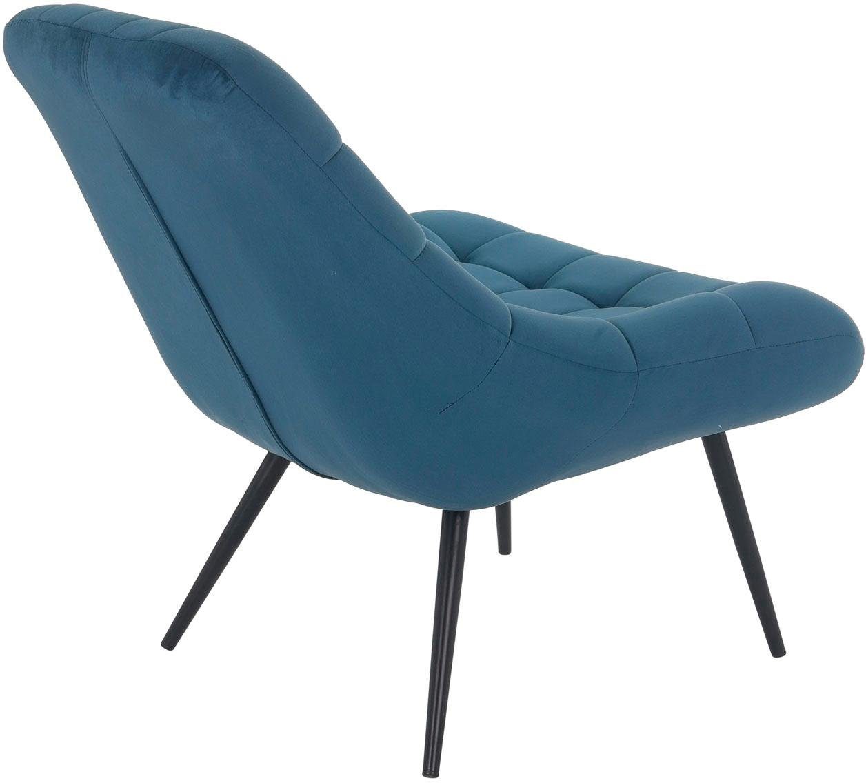 SalesFever Relaxfauteuil met xxl-stiksels, met zwarte of naturelkleurige poten