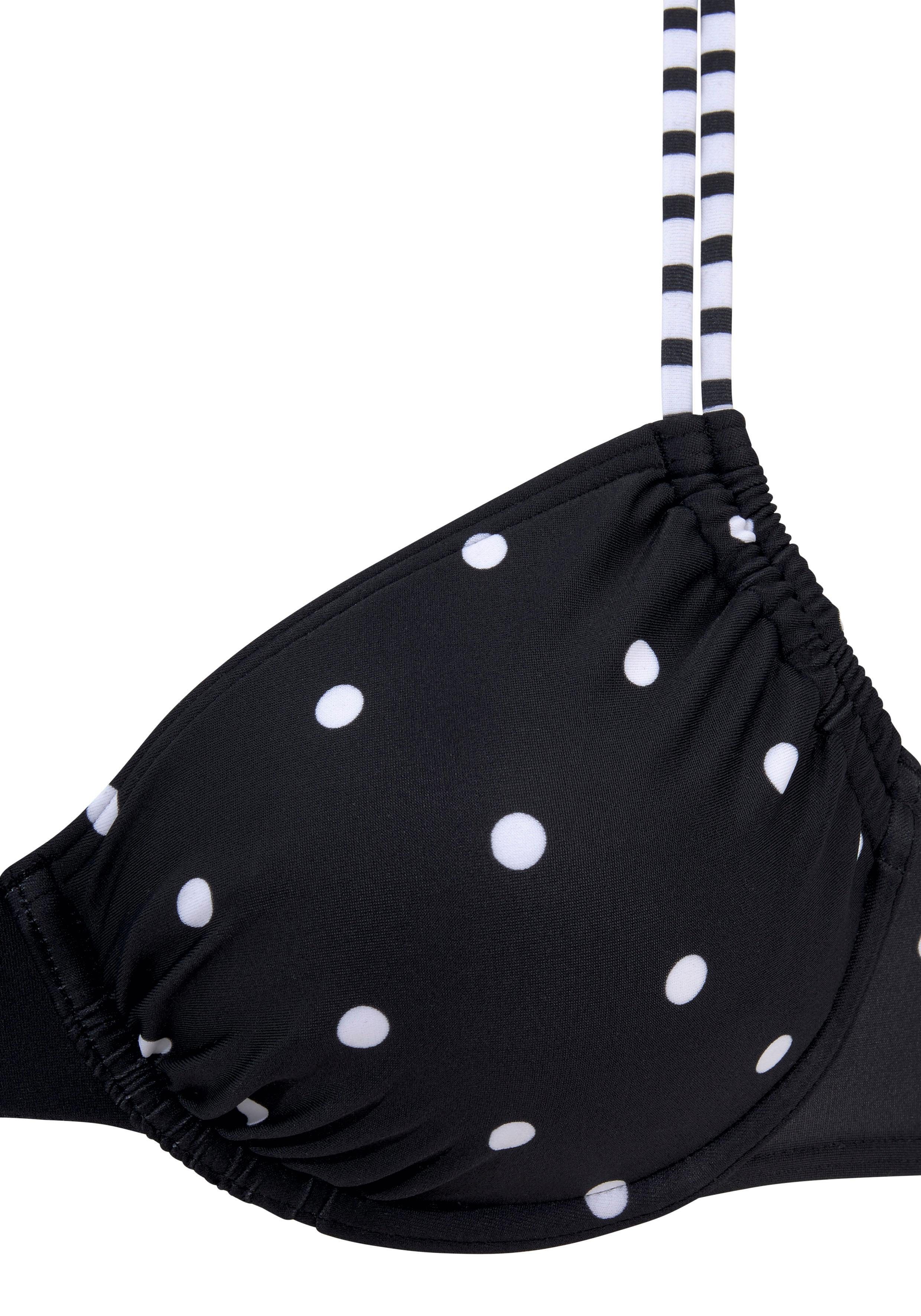s.Oliver RED LABEL Beachwear Bikinitop met beugels AUDREY in mix van stippen en strepen