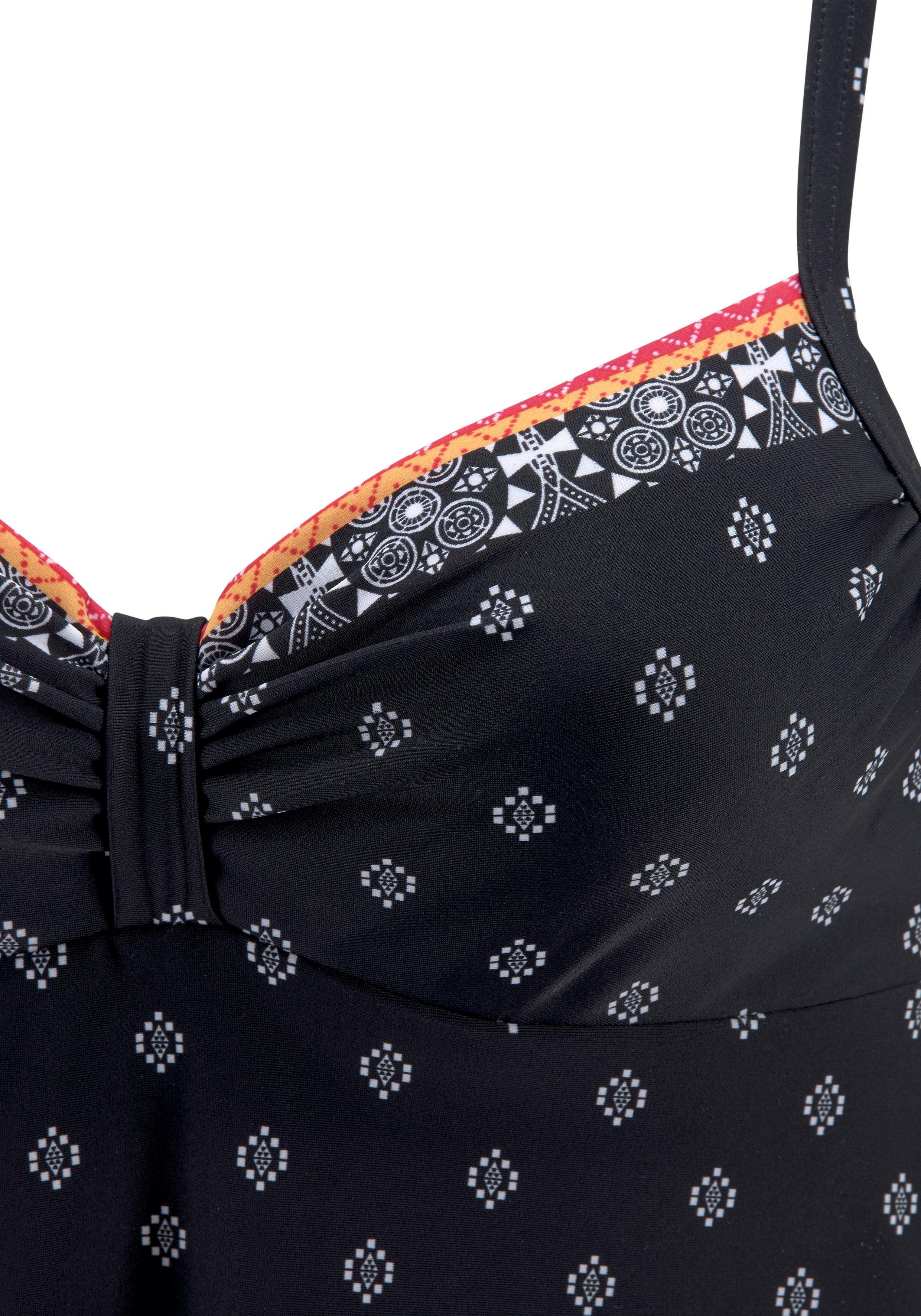 Lascana Tankinitop met beugels Kimer met een moderne print
