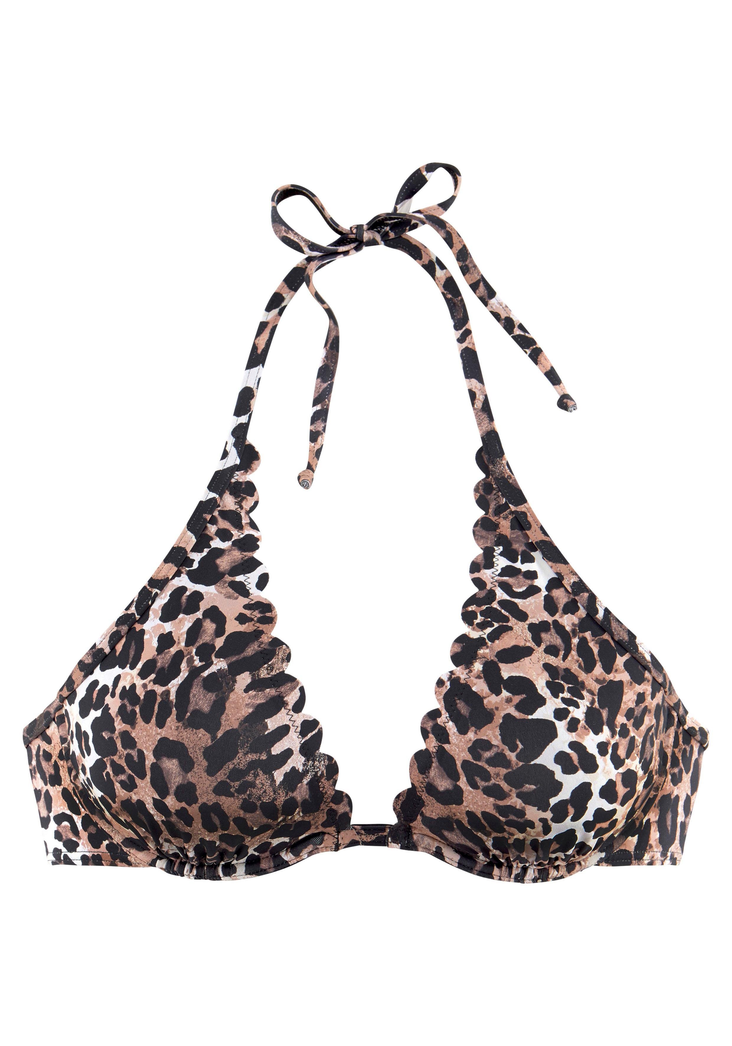Lascana Bikinitop met beugels Lexa met schulprandjes
