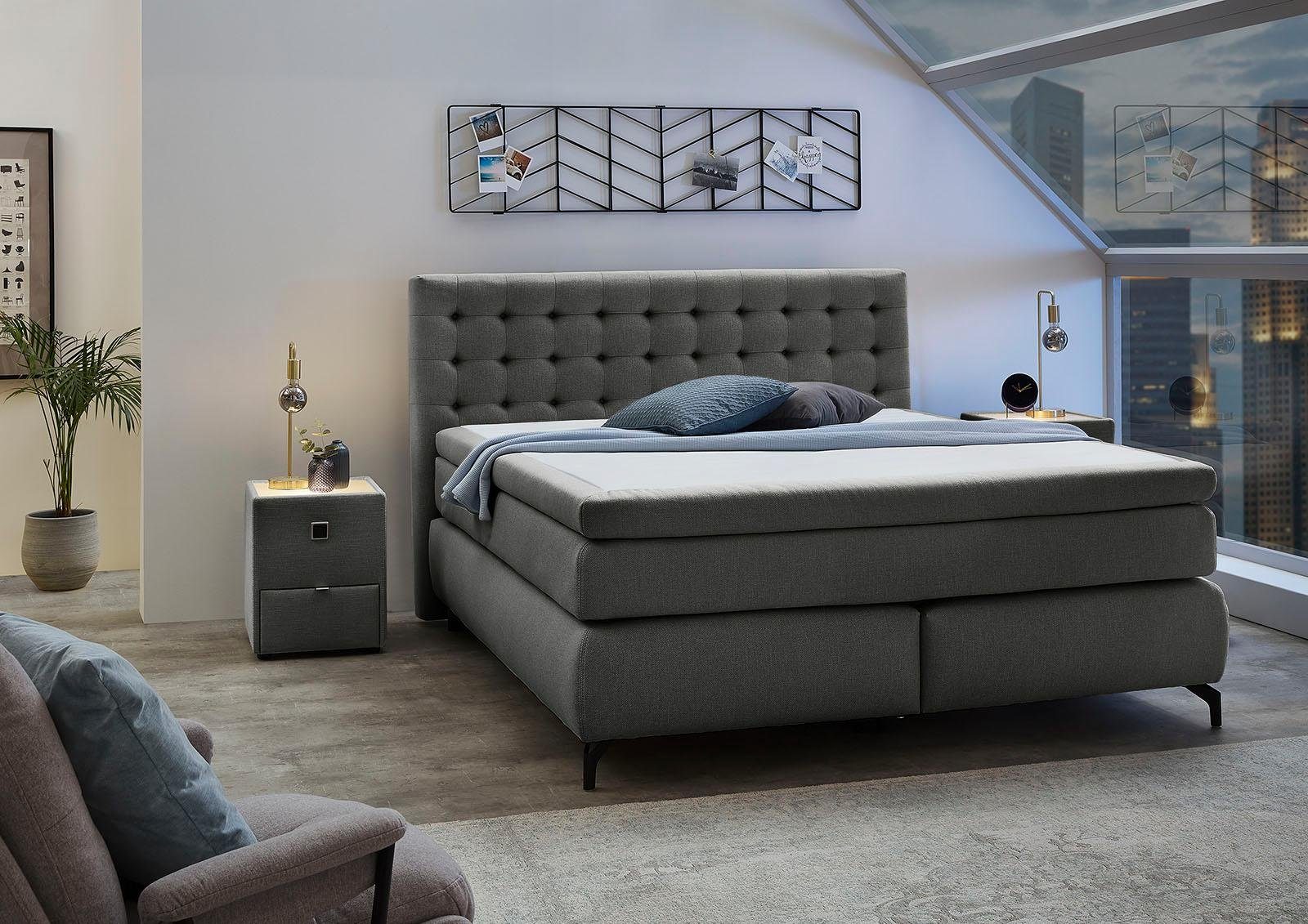 Jockenhöfer Gruppe Boxspring Jessica boxsprings grijs
