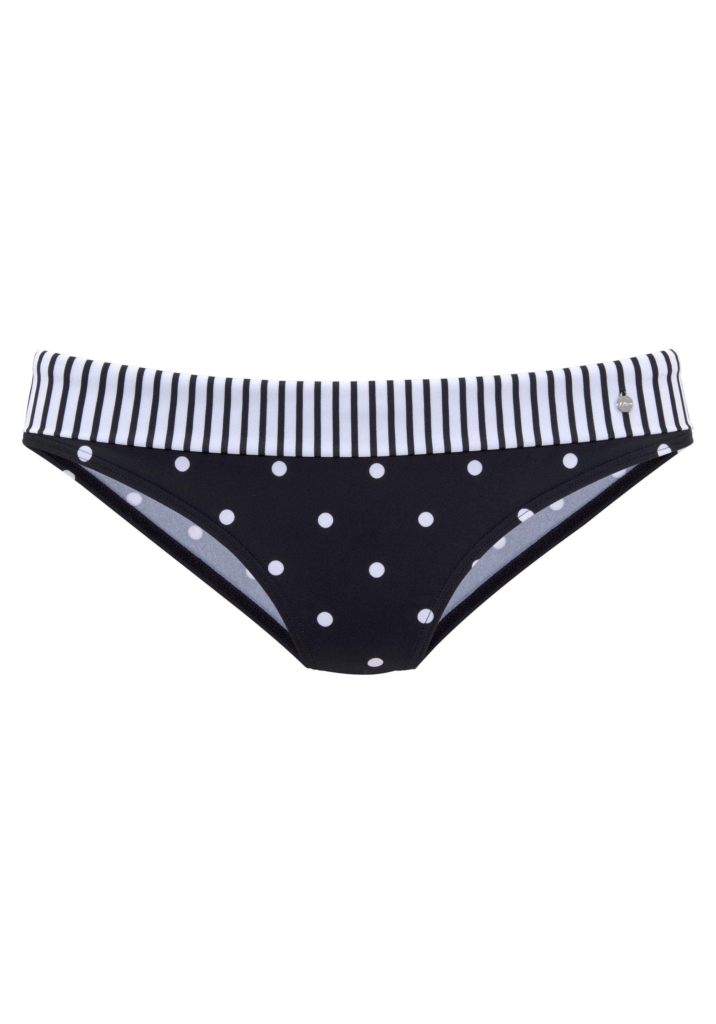 s.Oliver RED LABEL Beachwear Bikinibroekje AUDREY met omslagband en motievenmix
