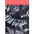 sunseeker highwaist-bikinibroekje mono met contrastkleurige band zwart