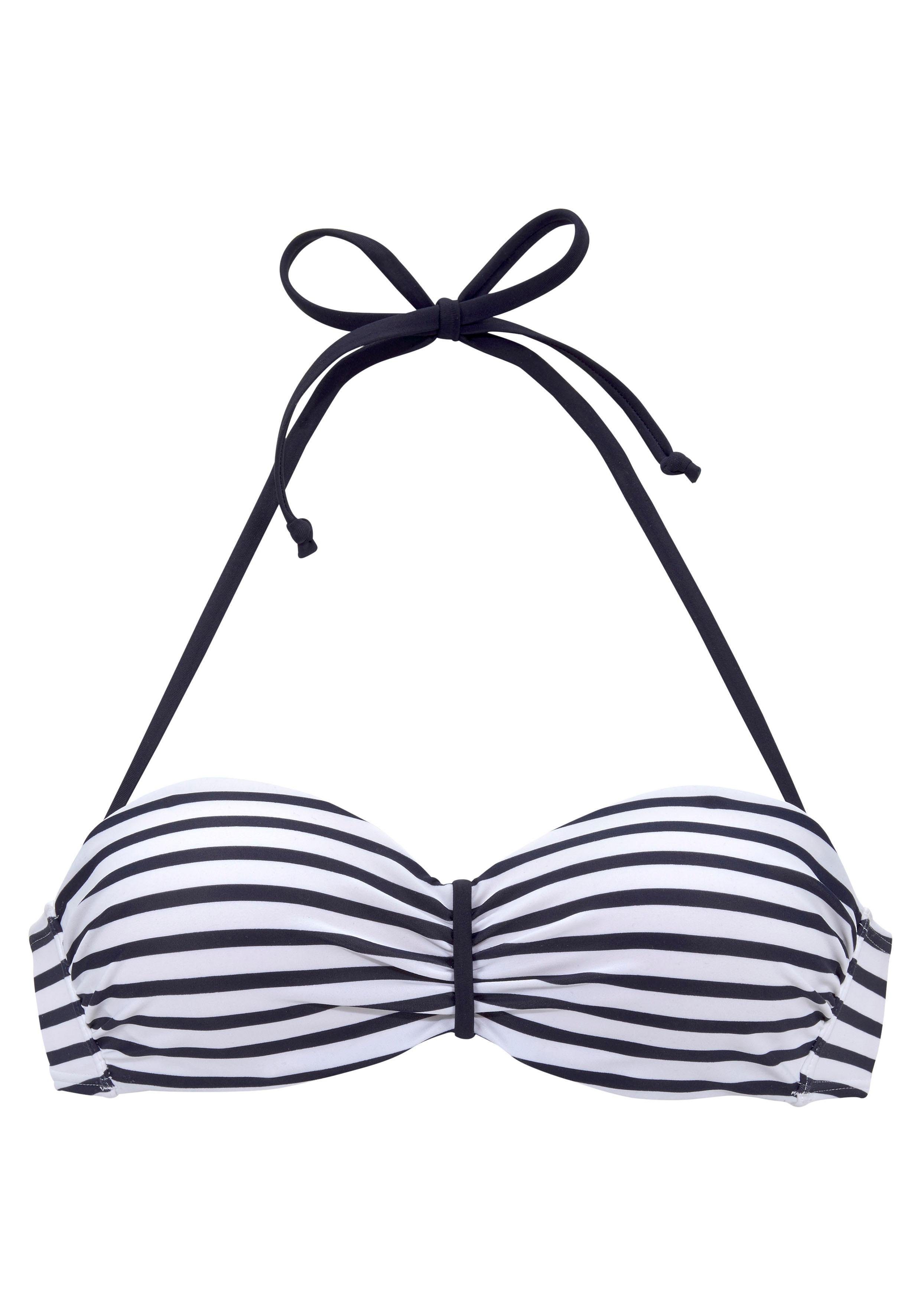 Venice Beach Bandeau-bikinitop Summer met aangerimpeld midden