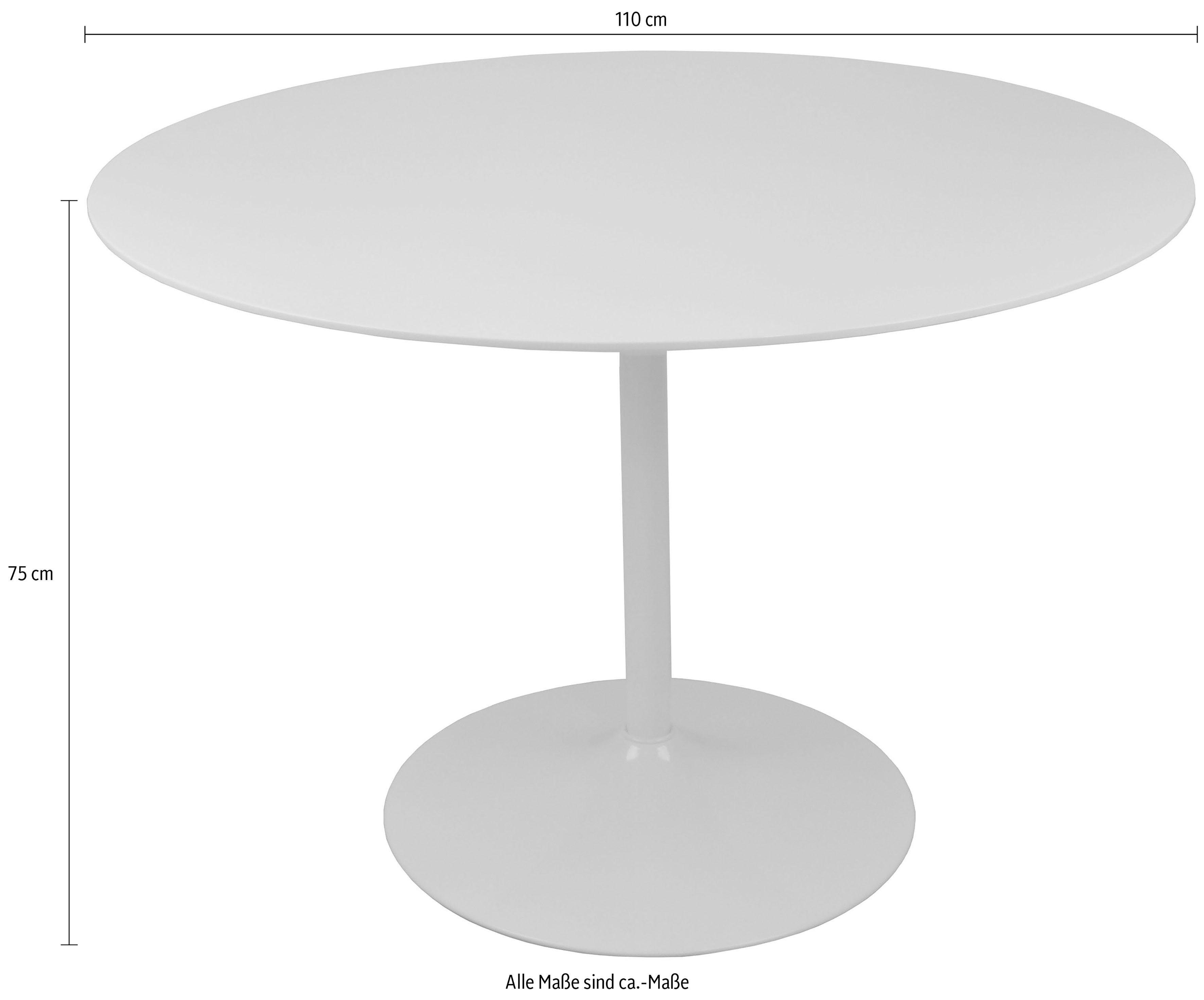 SalesFever Eettafel gezellige eettafel rond, bistrotafel, tulptafel