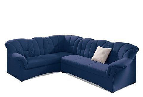 DOMO collection Hoekbank Papenburg B/D/H: 242/190/84 cm L-vorm naar keuze met slaapfunctie, lange zijde links of rechts