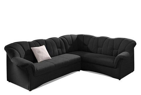 DOMO collection Hoekbank Papenburg B/D/H: 242/190/84 cm L-vorm naar keuze met slaapfunctie, lange zijde links of rechts
