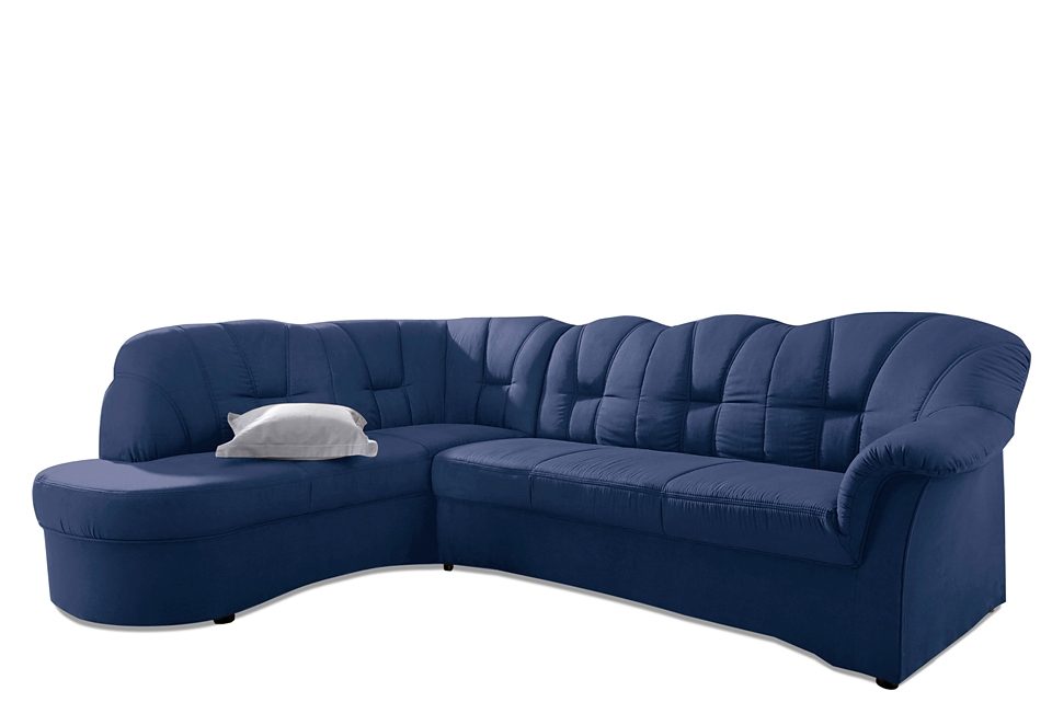 DOMO collection Hoekbank Papenburg, tijdloze rugsteppingen, elegante armleuning, L-vorm