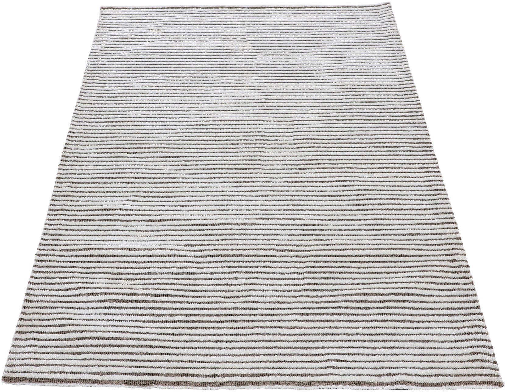 carpetfine Vloerkleed Holly 5 gestreept, hoog-laag structuur, woonkamer