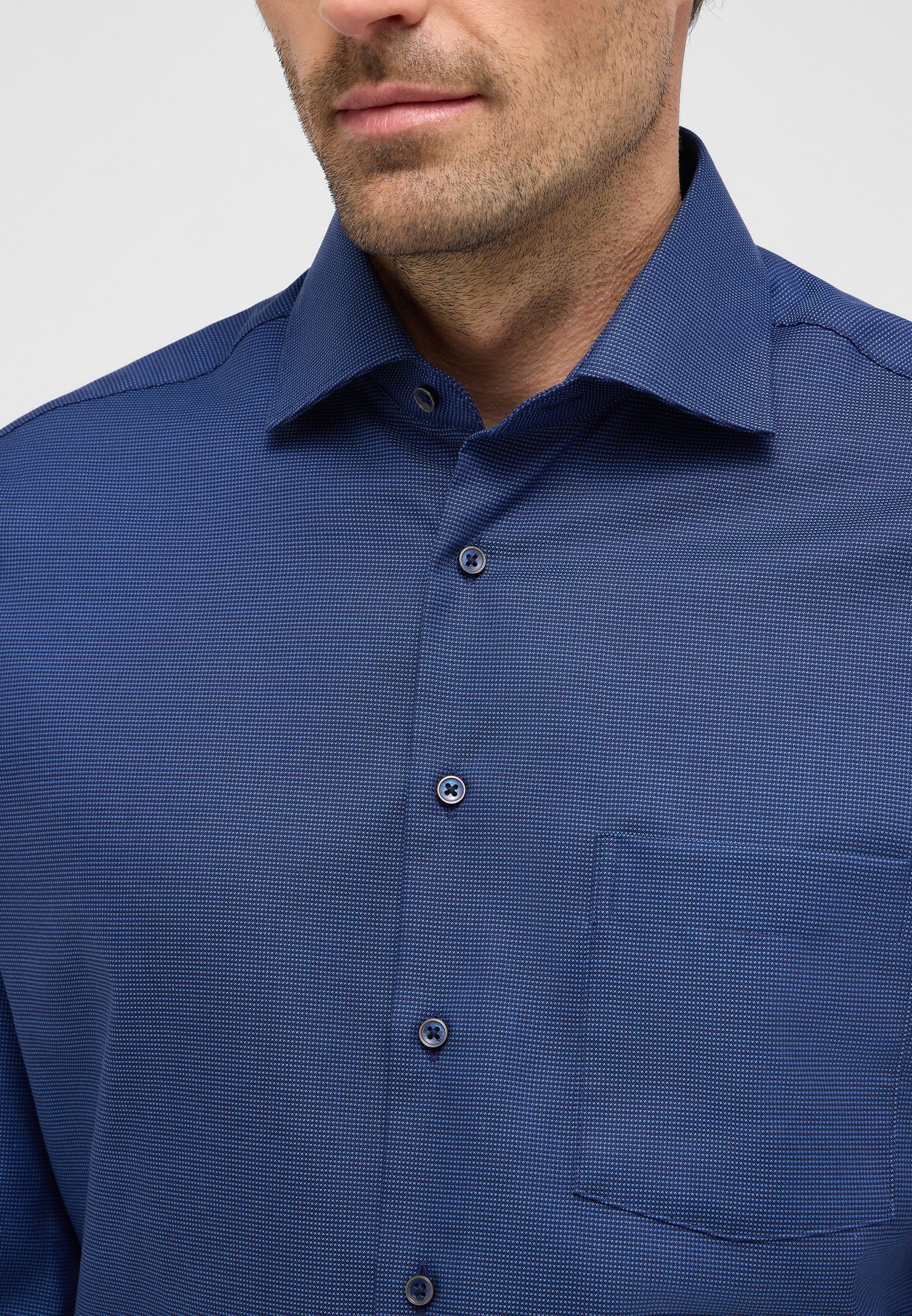Eterna Overhemd met lange mouwen MODERN FIT NON IRON (strijkvrij)