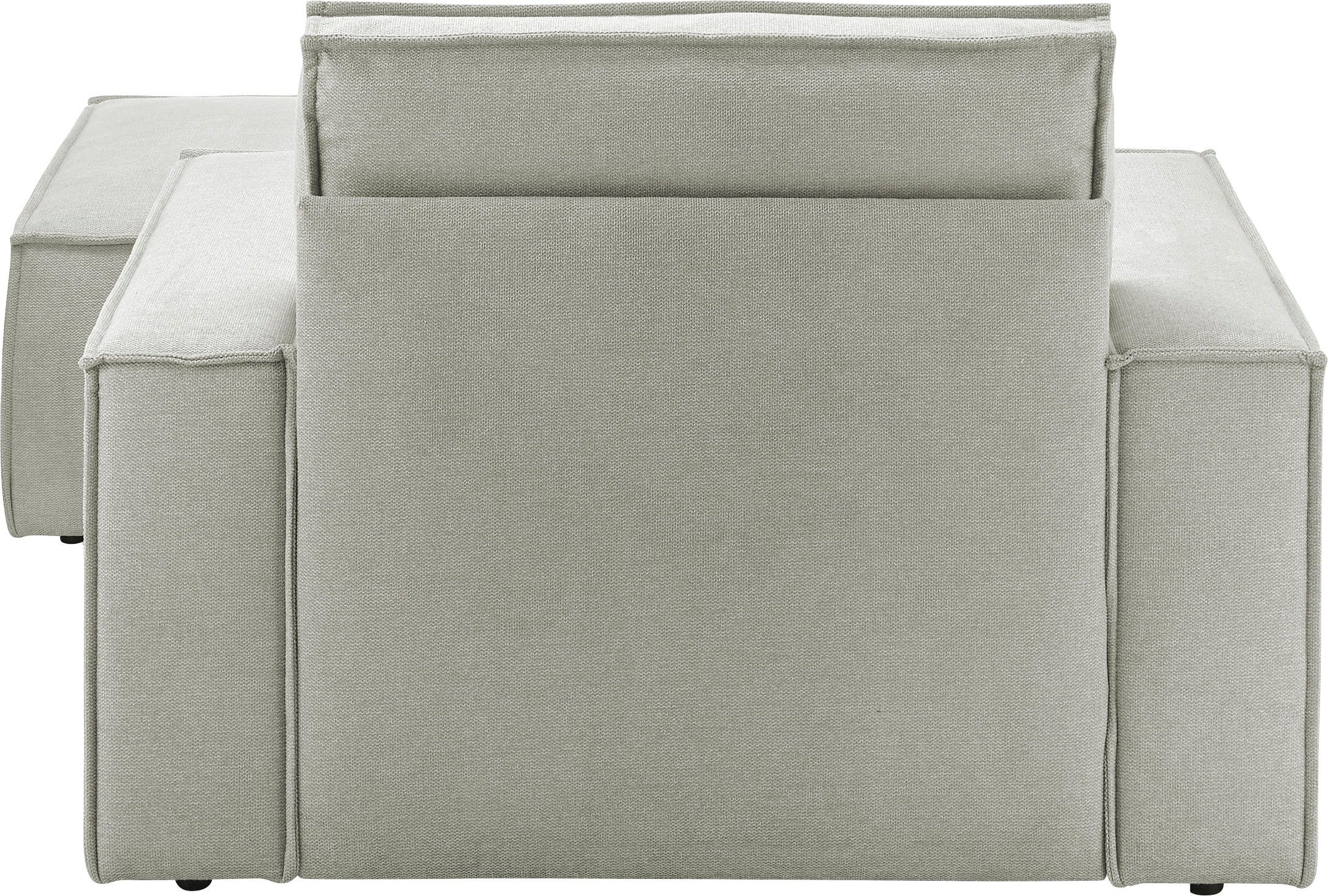 andas Loveseat Finnley Loveseat en hocker als set, passend bij de bekleding-serie Finnley (2-delig)