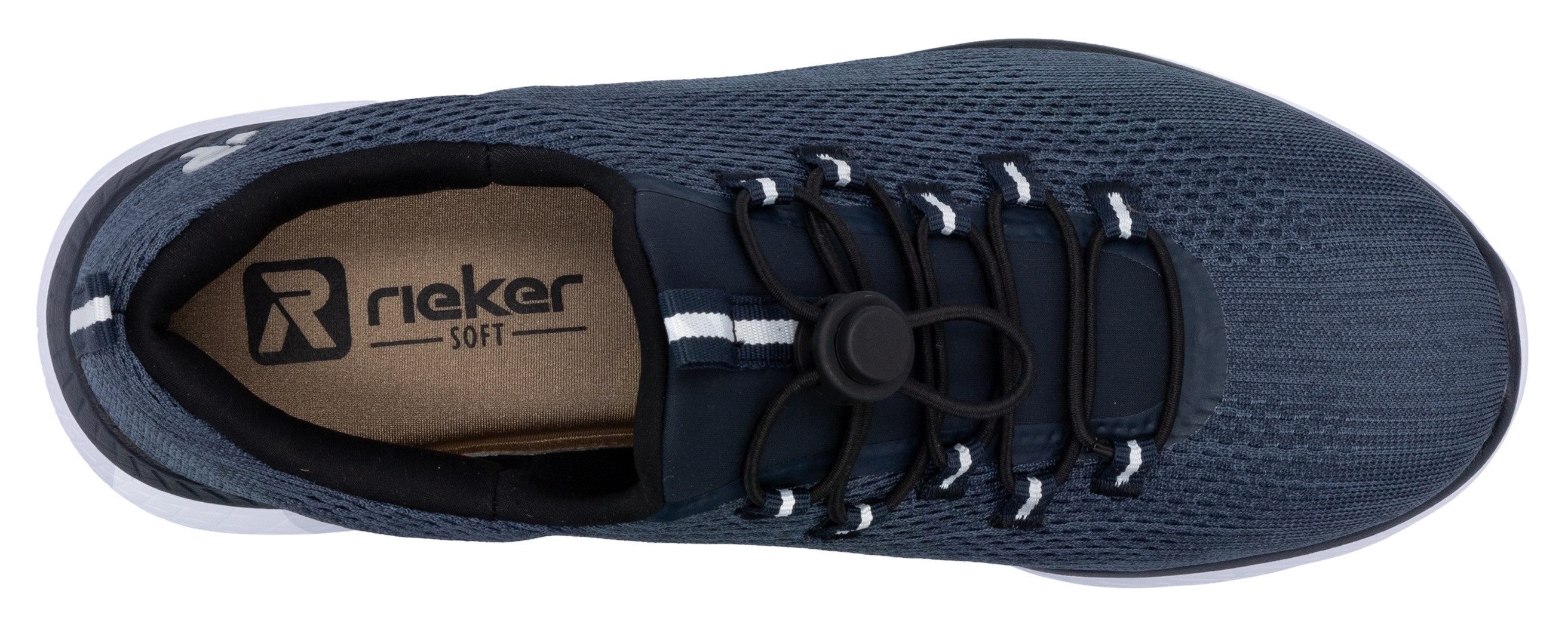 RIEKER Sport Slip-on sneakers , instapschoen, lage schoen, vrijetijdssneaker met memosoft-uitrusting
