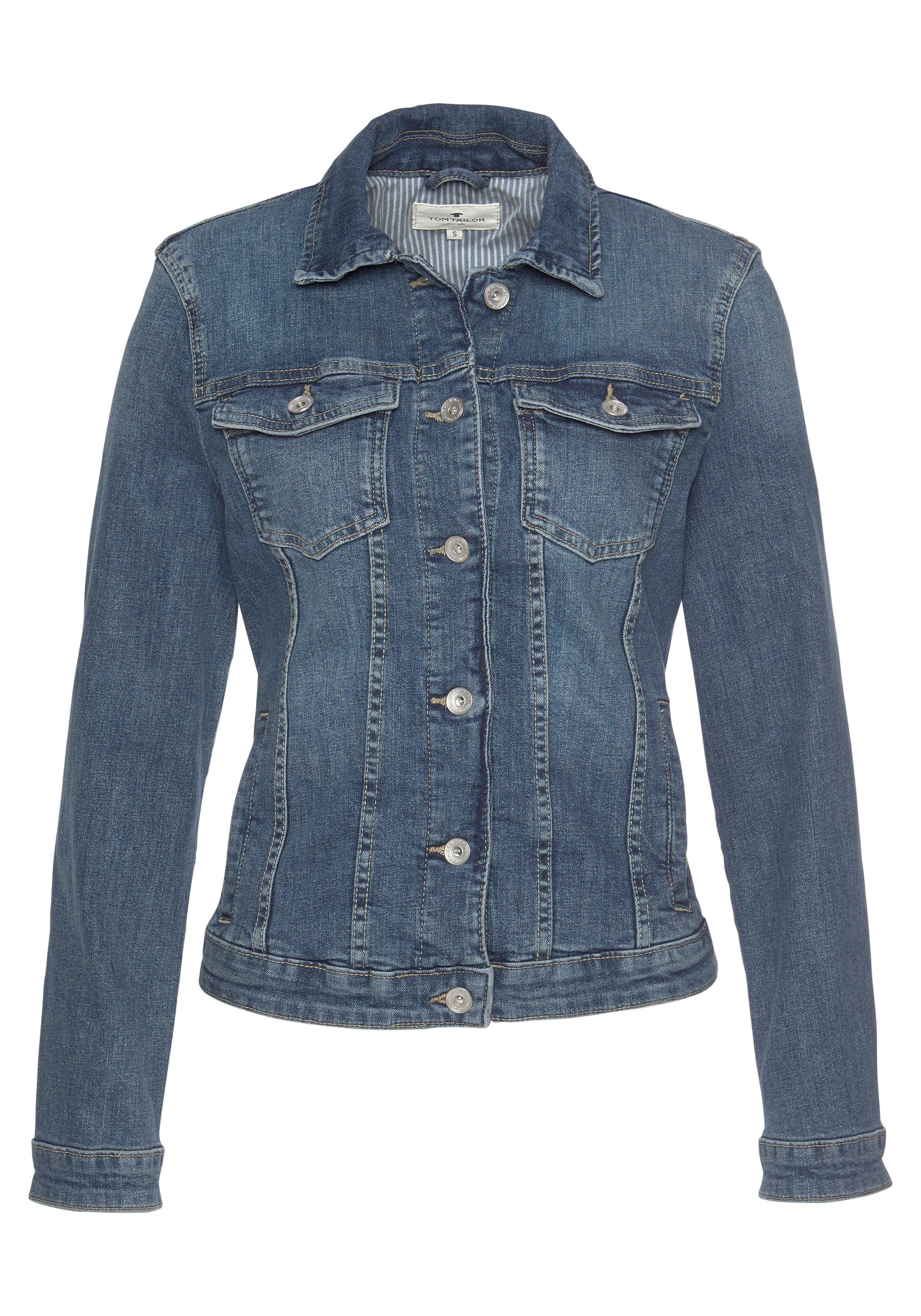 Tom Tailor Jeansjack in klassieke vorm