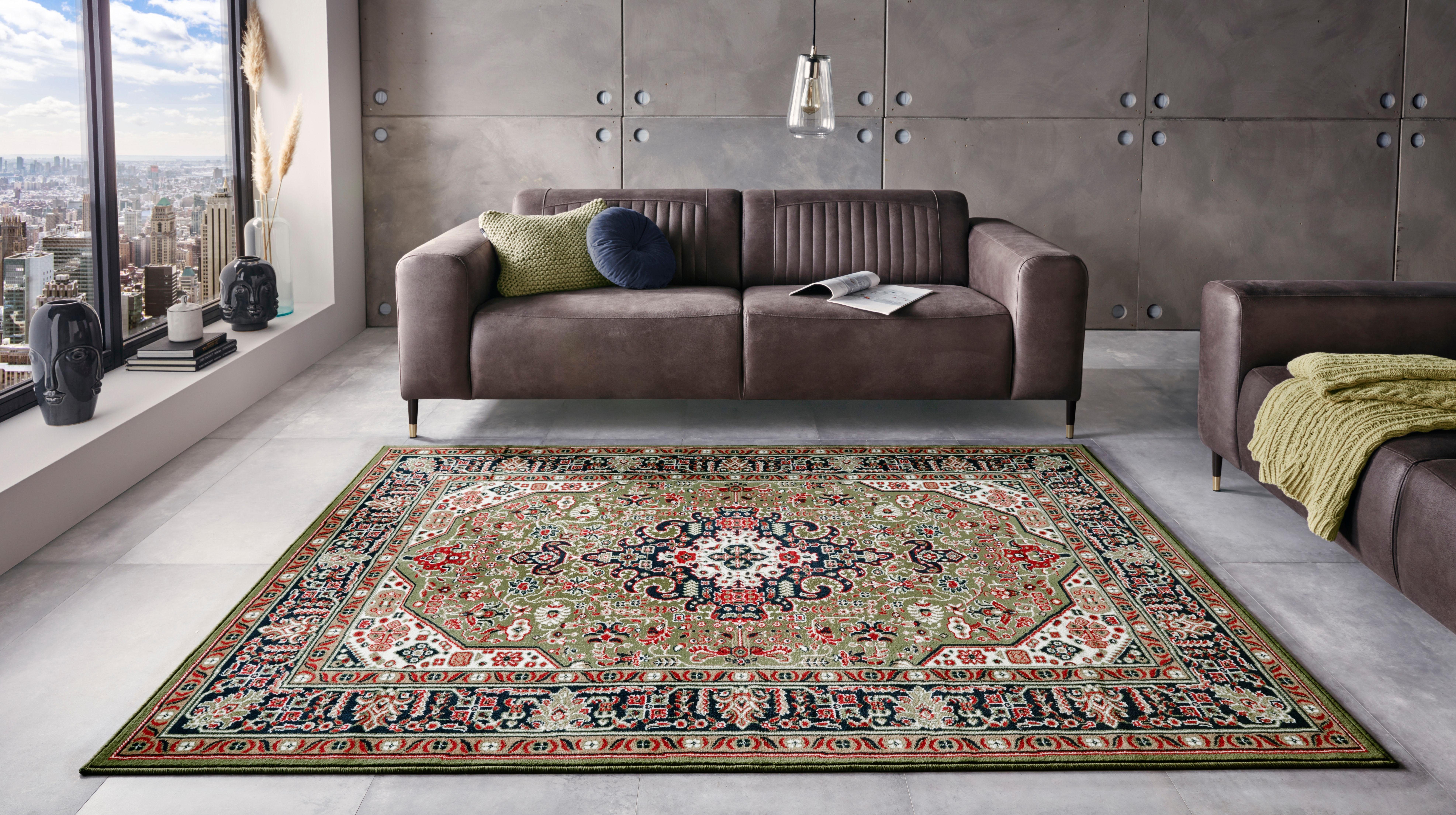 NOURISTAN Vloerkleed Skazar Isfahan Kortpolig, orient, loper, vintage, eetkamer, woonkamer, gang