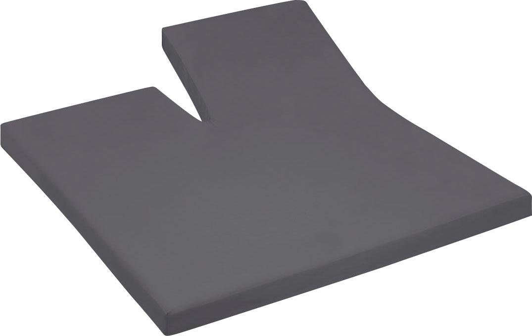 Cinderella Hoeslaken Jersey split voor splittoppers, tot 15 cm matrashoogte (1 stuk) hoeslakens grijs