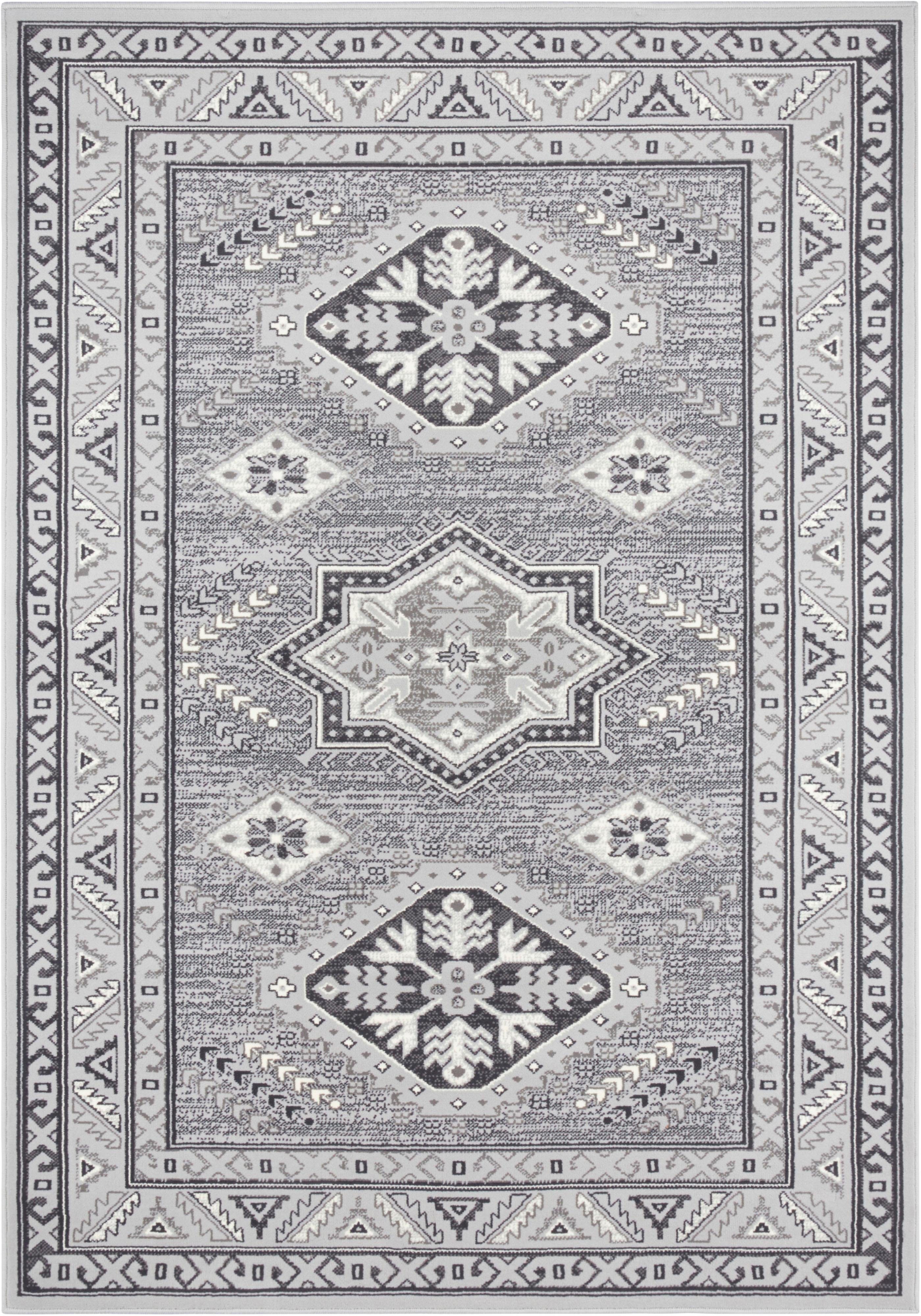 NOURISTAN Vloerkleed Saricha Belutsch Korte pool, oriënt look, vintage-design,robuust, gemakkelijk in onderhoud, afgehecht