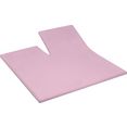 cinderella hoeslaken basic split met elastiek (1 stuk) roze