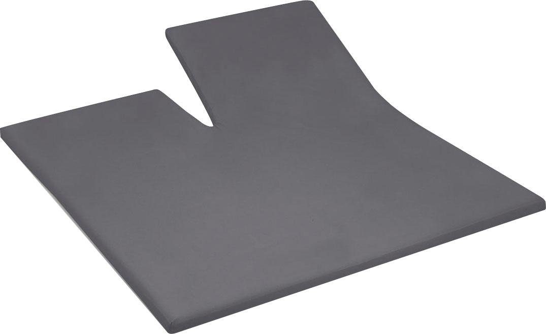 Cinderella Hoeslaken Basic Split met elastiek (1 stuk) hoeslakens maat 180 cm x 210 cm grijs