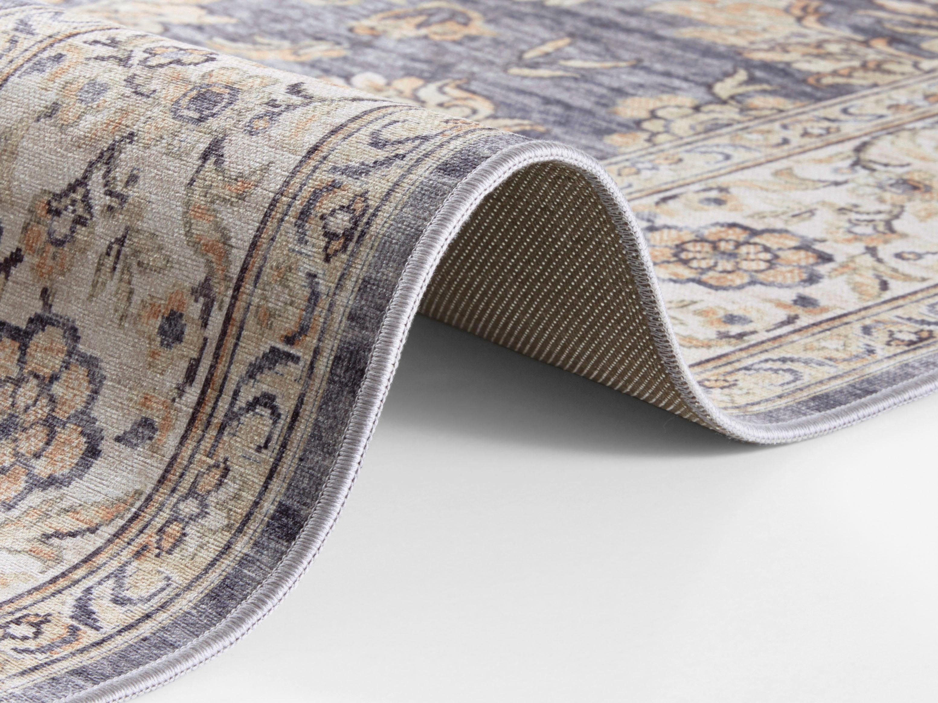 Bruno Banani Vloerkleed HELMER Oriënt-look, met randdessin, afgehecht, antislip
