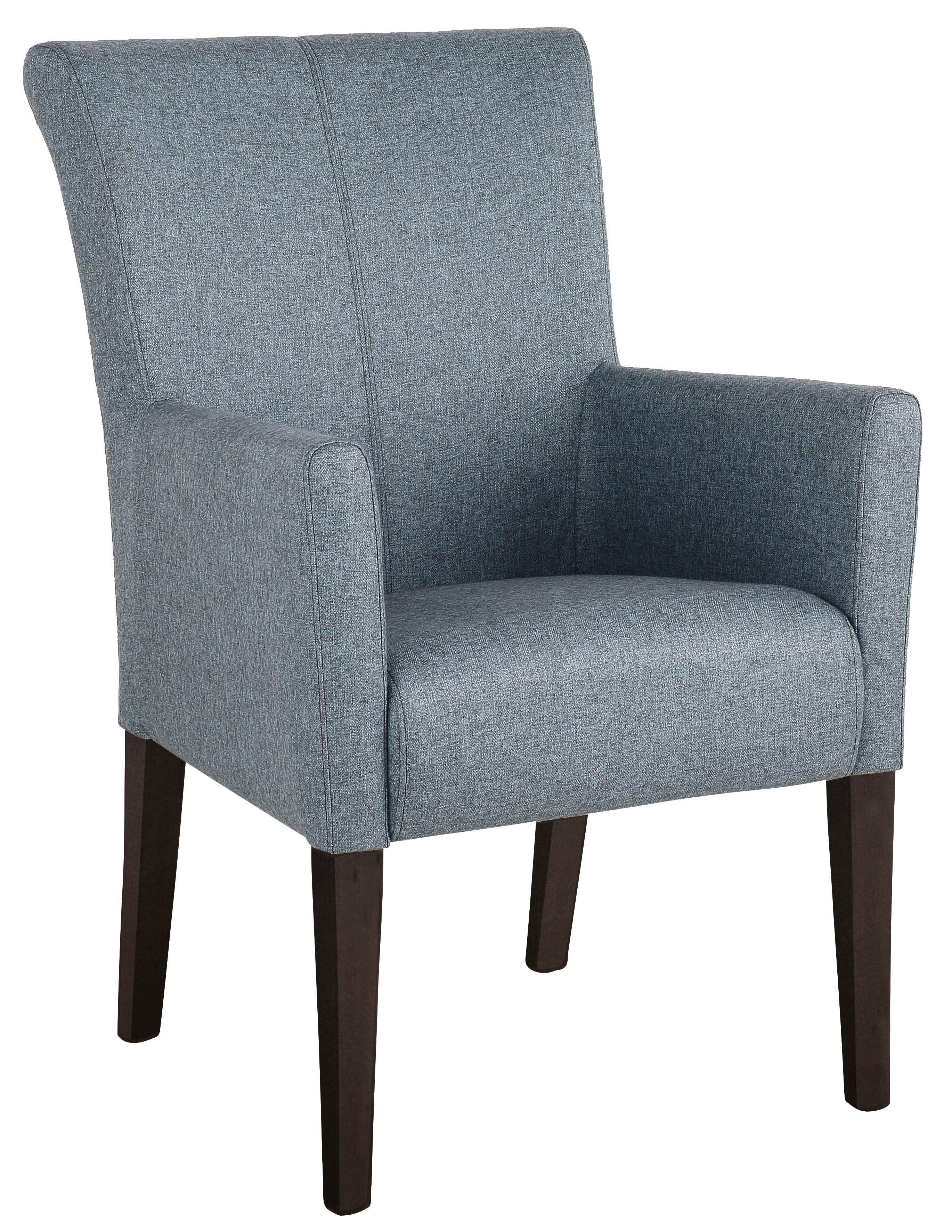 Home affaire Eetkamerstoel King Gestoffeerde stoel, fauteuil, massief houten frame