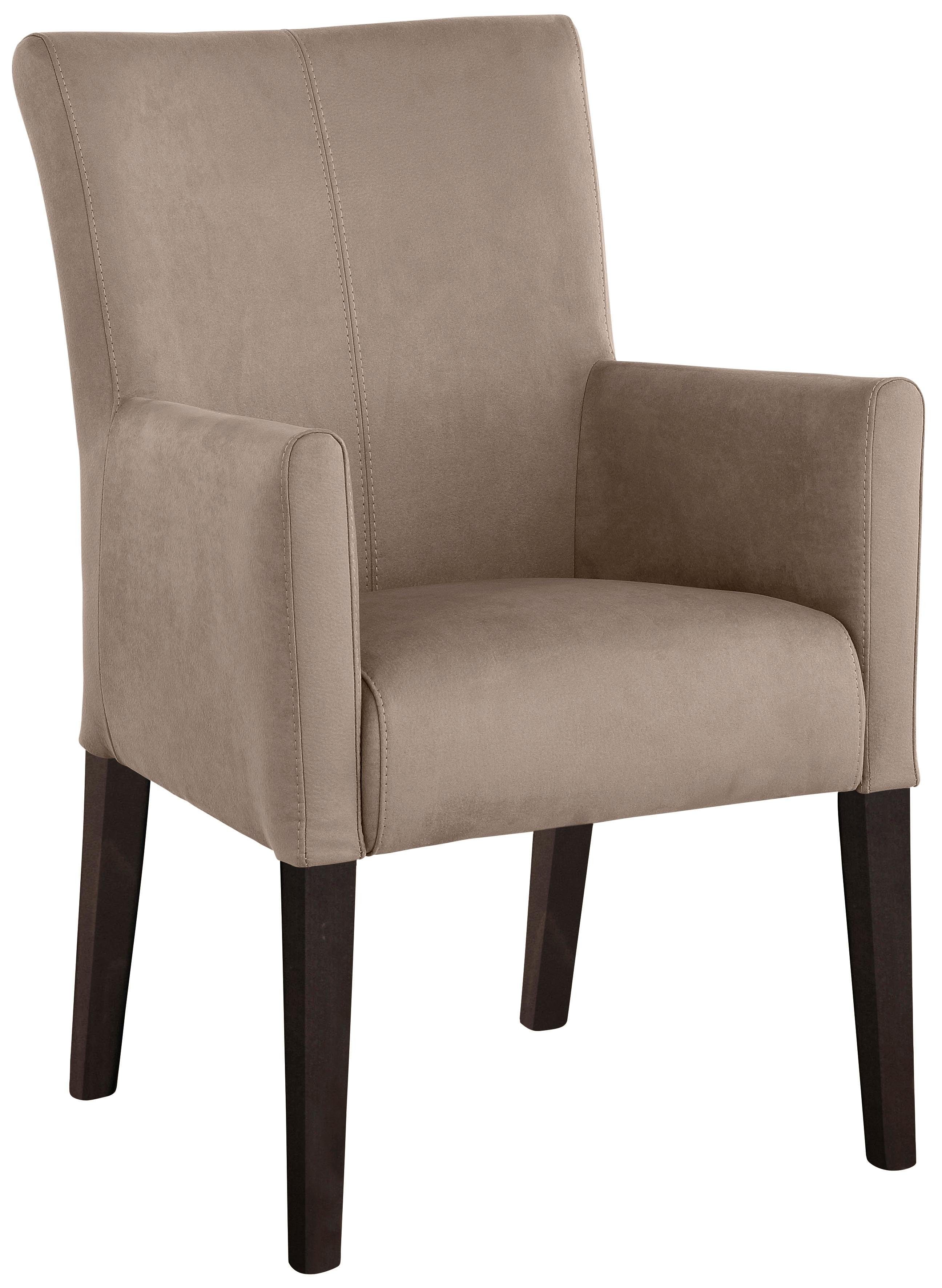 Home affaire Eetkamerstoel King Gestoffeerde stoel, fauteuil, massief houten frame