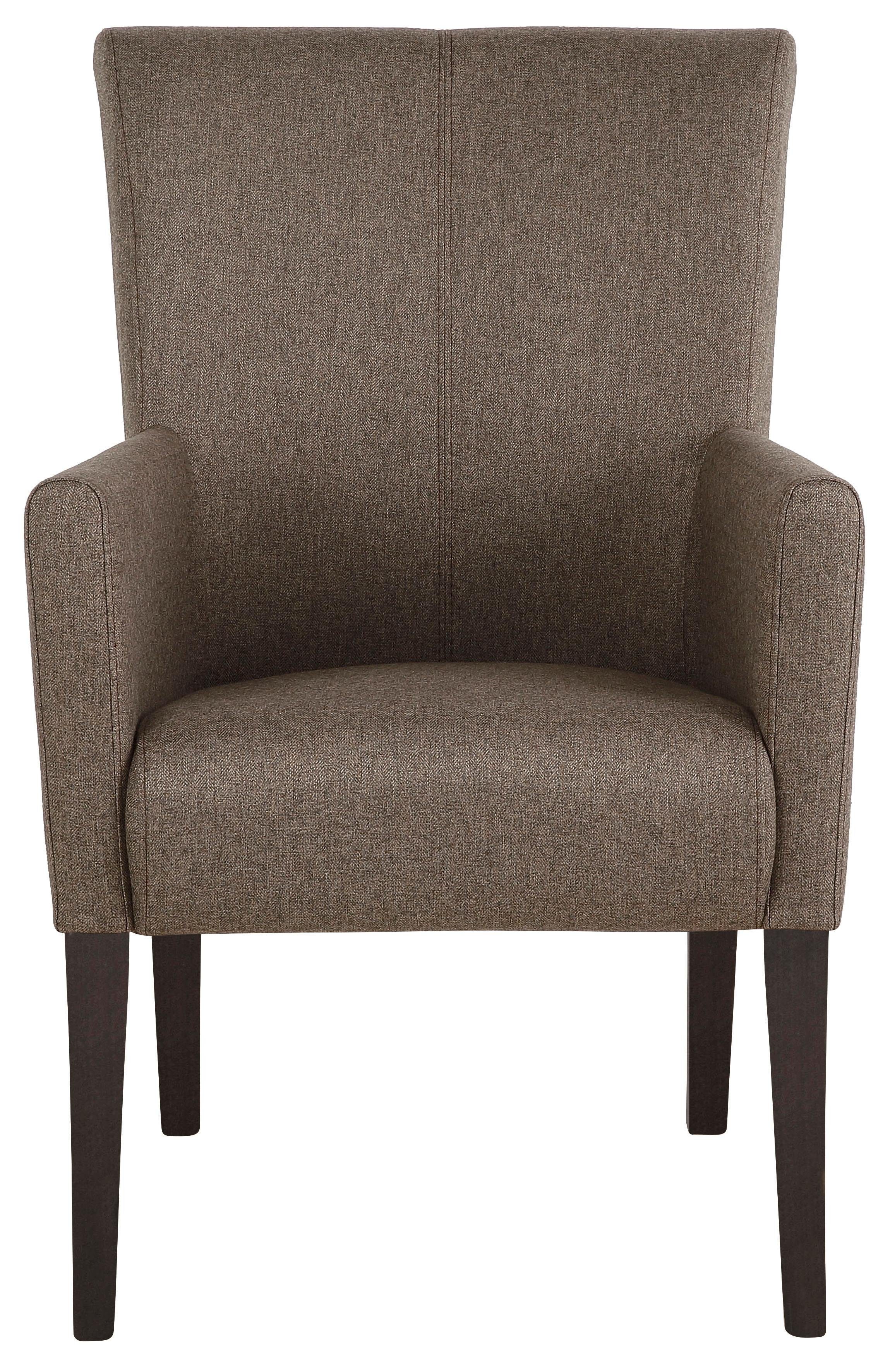 Home affaire Eetkamerstoel King Gestoffeerde stoel, fauteuil, massief houten frame