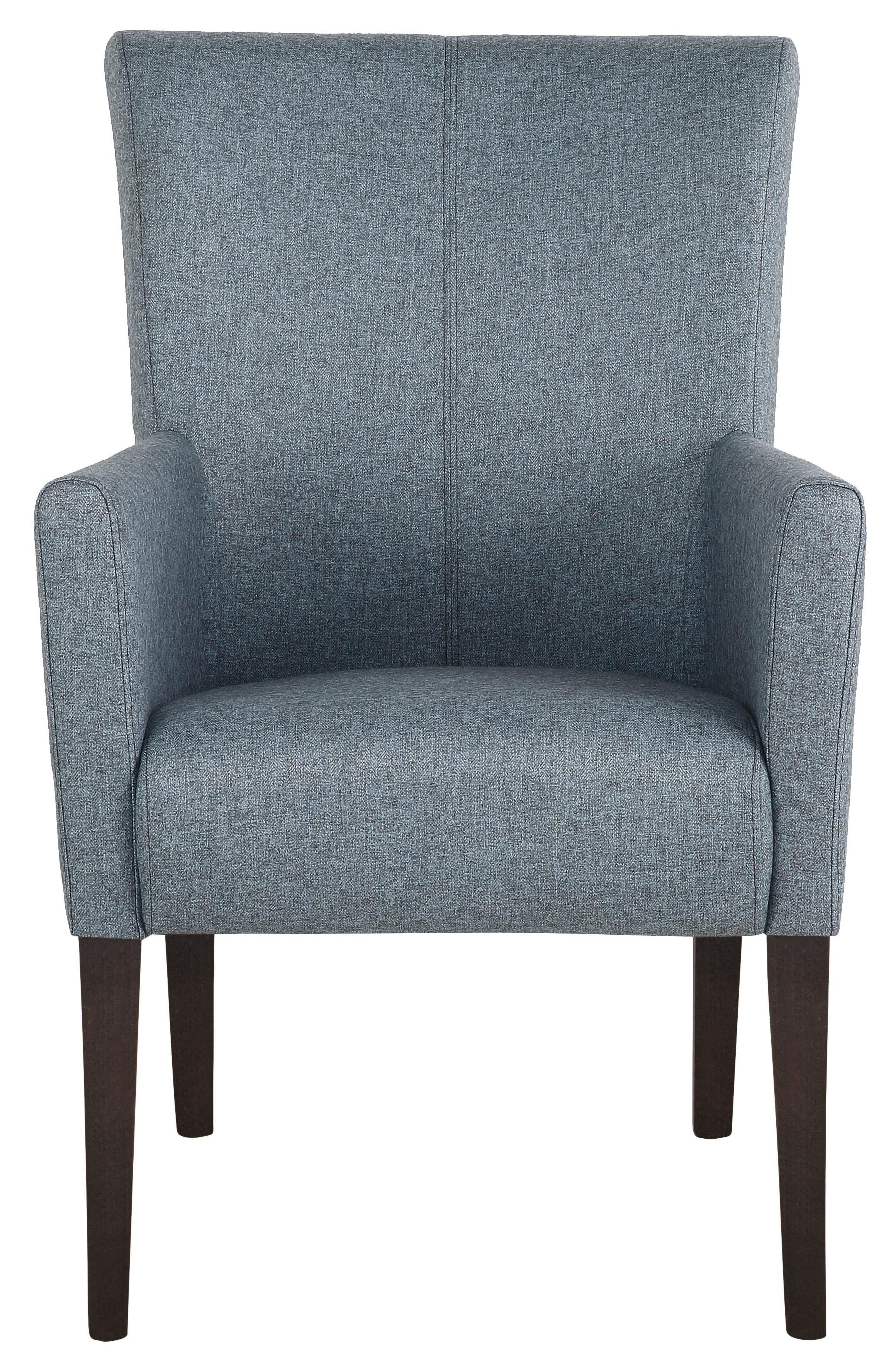 Home affaire Eetkamerstoel King Gestoffeerde stoel, fauteuil, massief houten frame