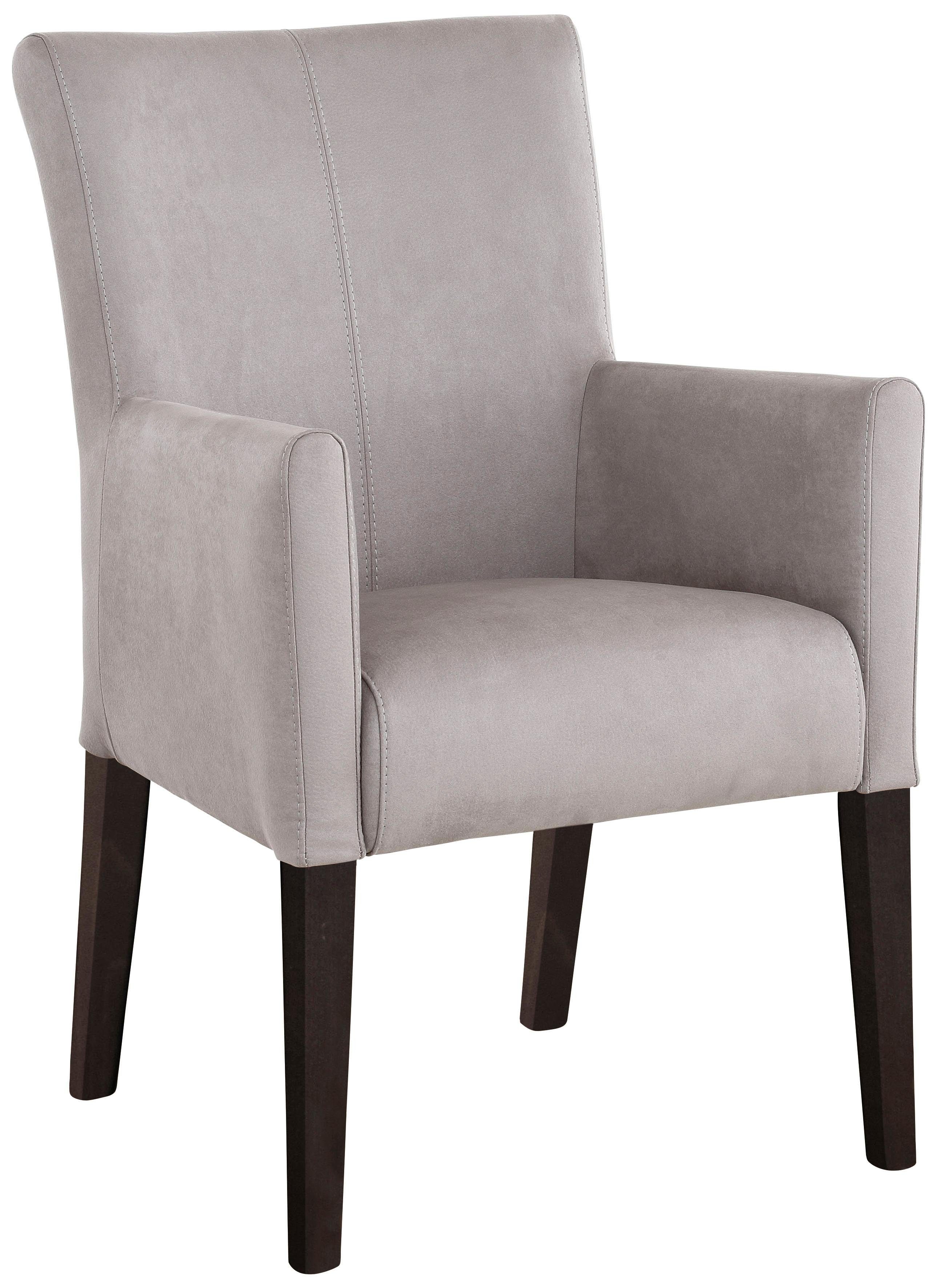 Home affaire Eetkamerstoel King Gestoffeerde stoel, fauteuil, massief houten frame